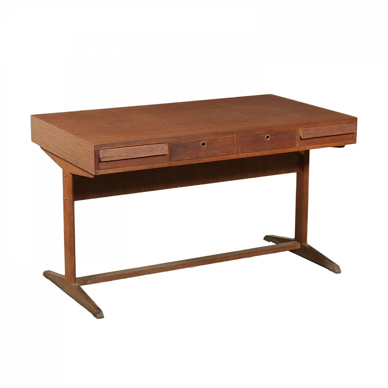 Desk with drawers in teak, 60s 1185323