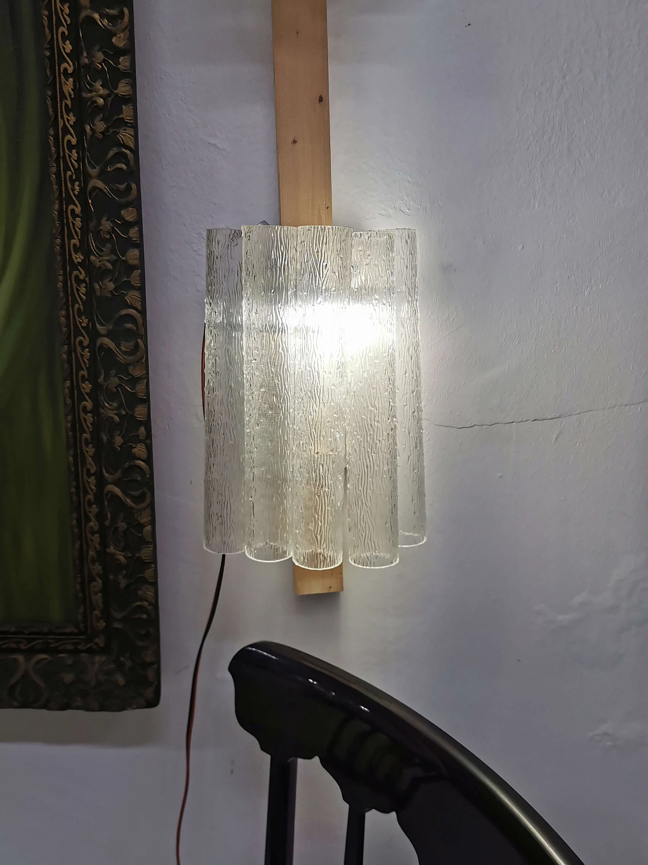 Pair of glass wall lamps by Toni Zuccheri for Venini 1185429