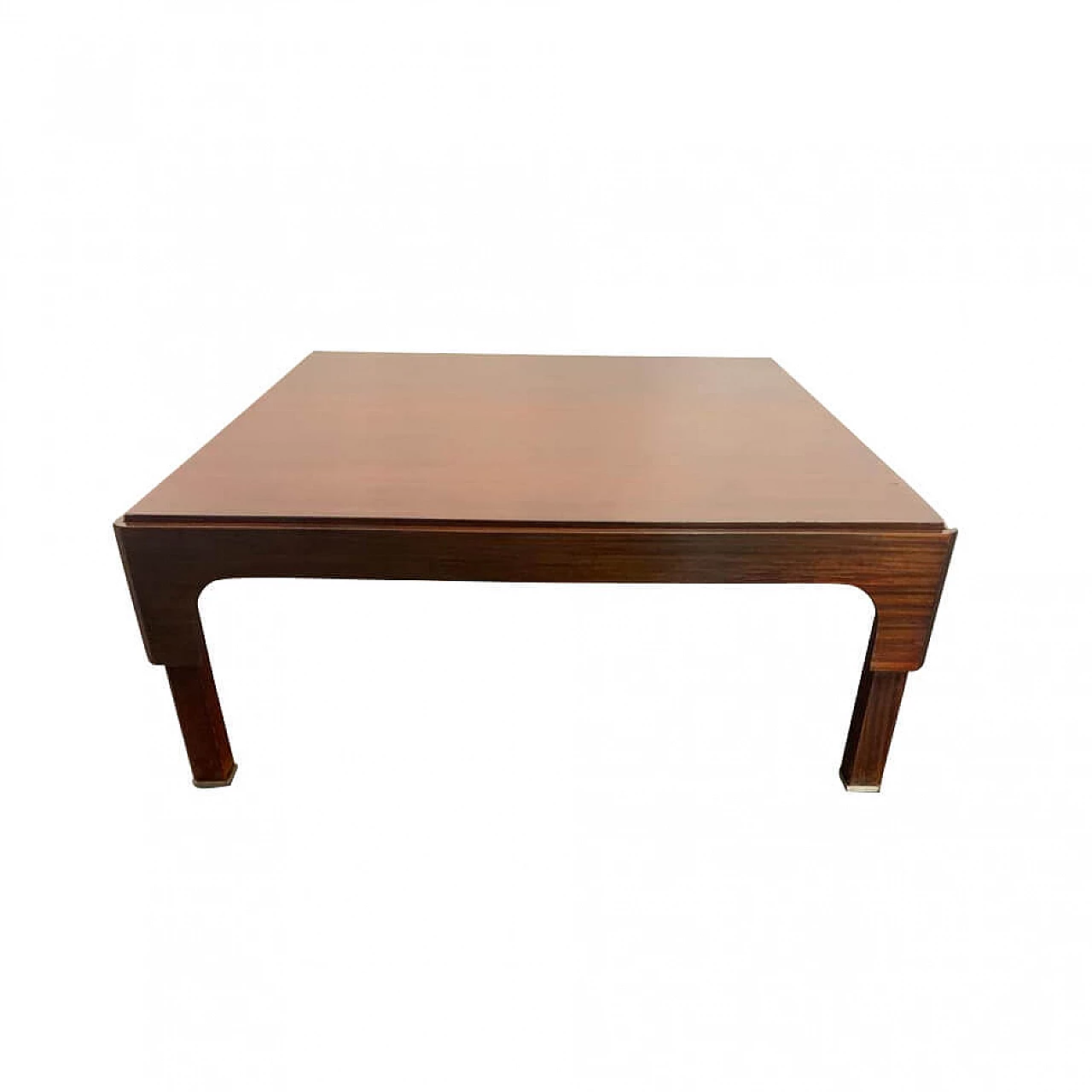 Rosewood coffee table with steel feet, 1970s 1185508