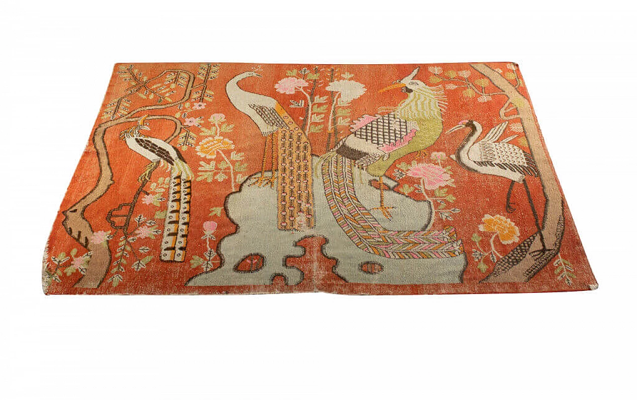 Tappeto orientale Khotan Vello in lana e cotone, Cina primi '900 1185664