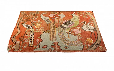 Oriental carpet Khotan Fleece wool and cotton, China early '900