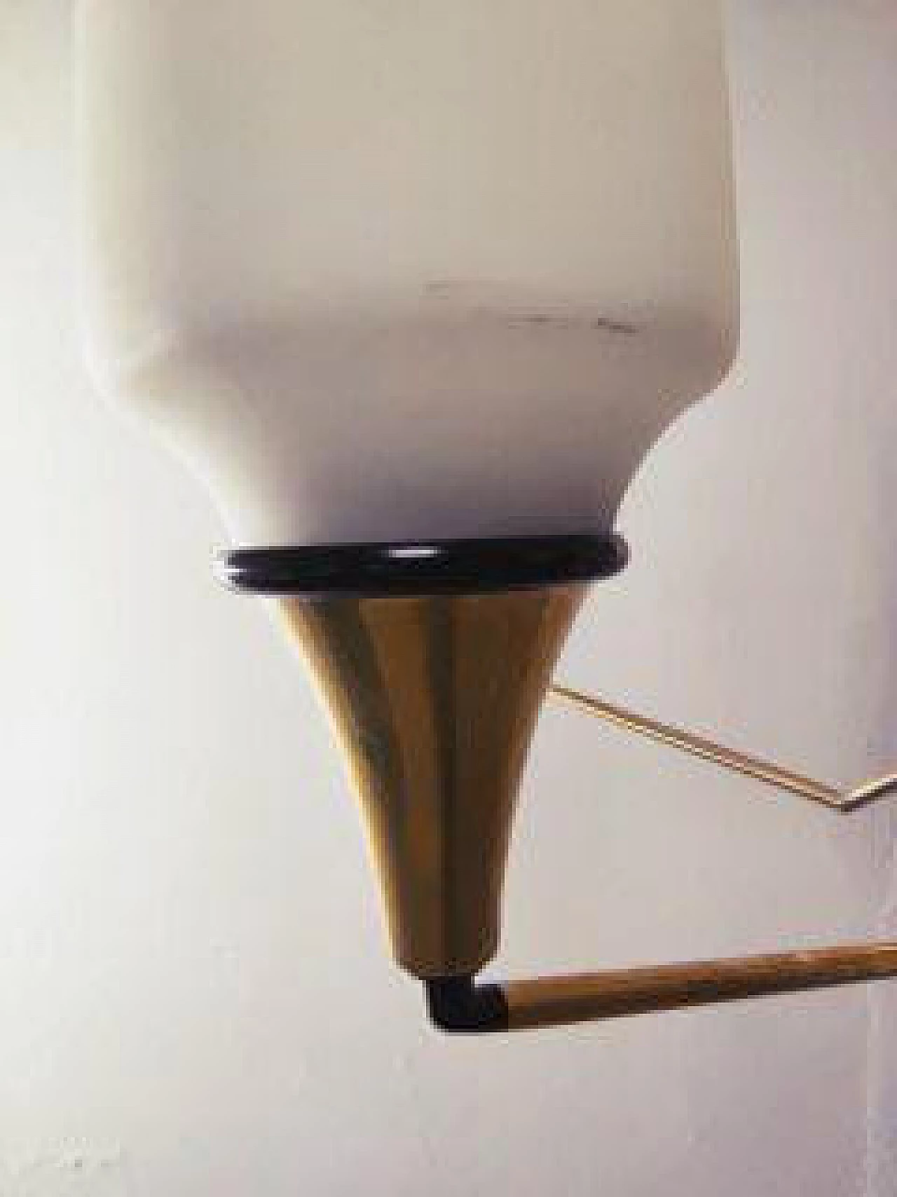 Lampadario a 5 luci in ottone di Oscar Torlasco, anni '60 1185871