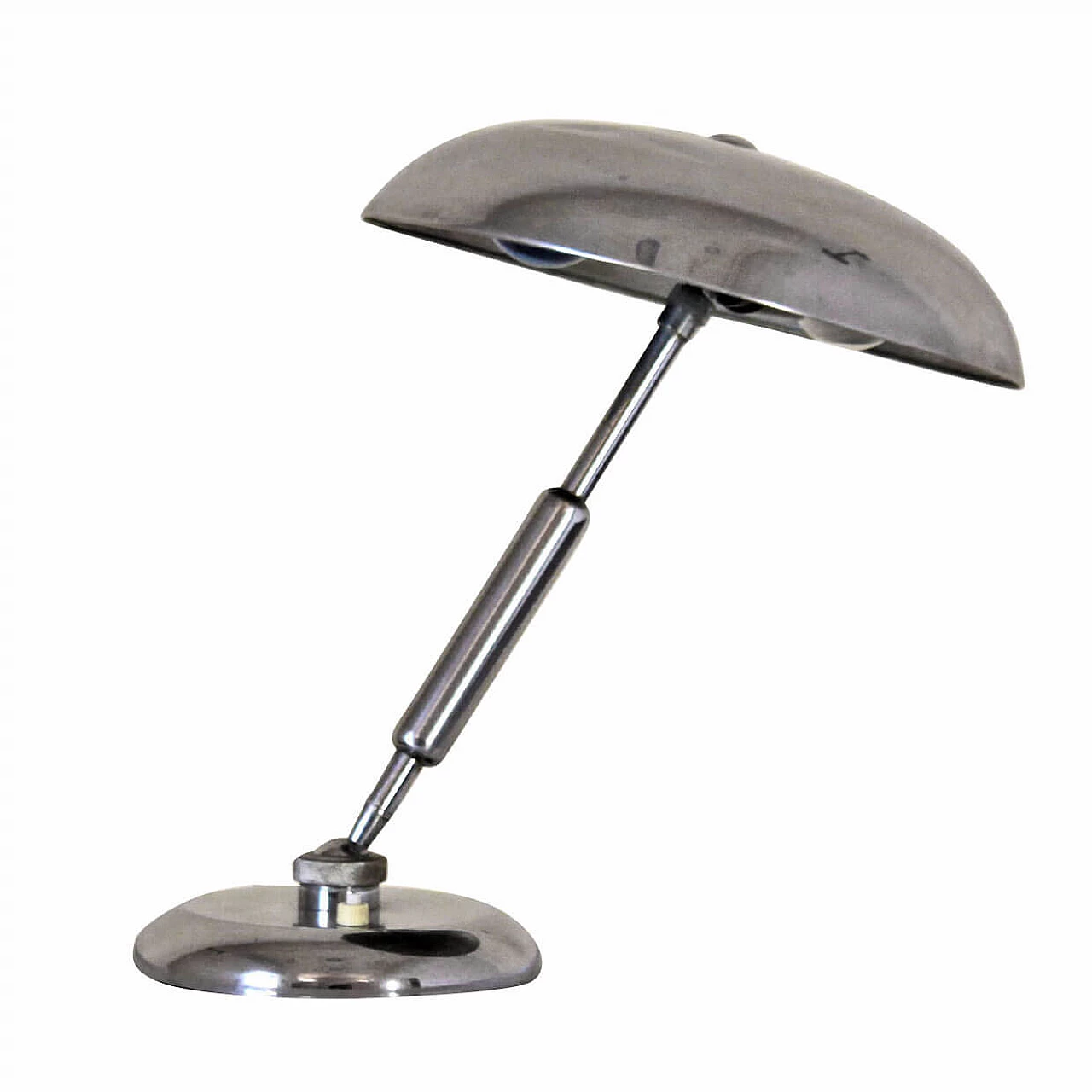 Lampada ministeriale in metallo cromato, anni '50 1185942