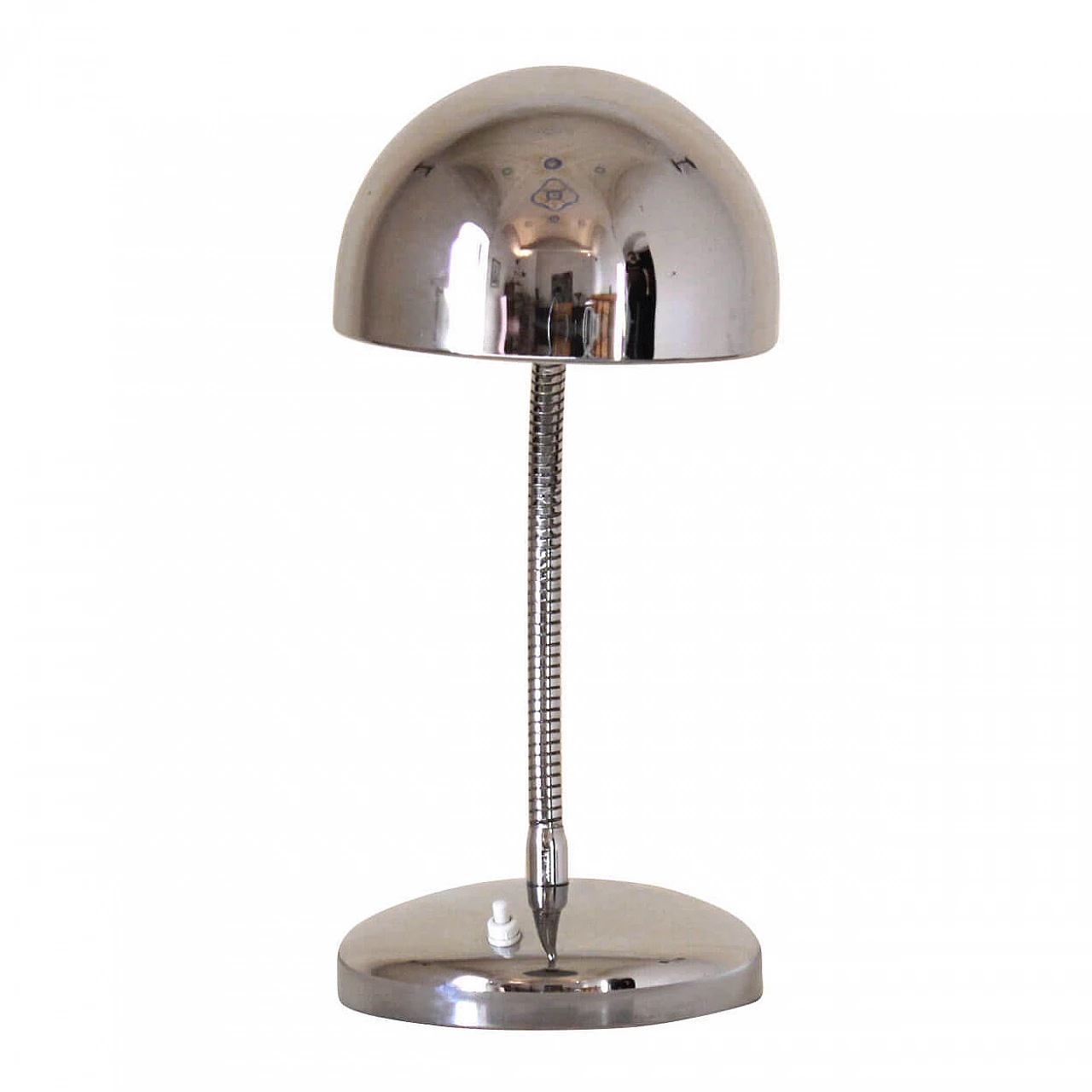 Lampada da tavolo cromata, anni '60 1185943