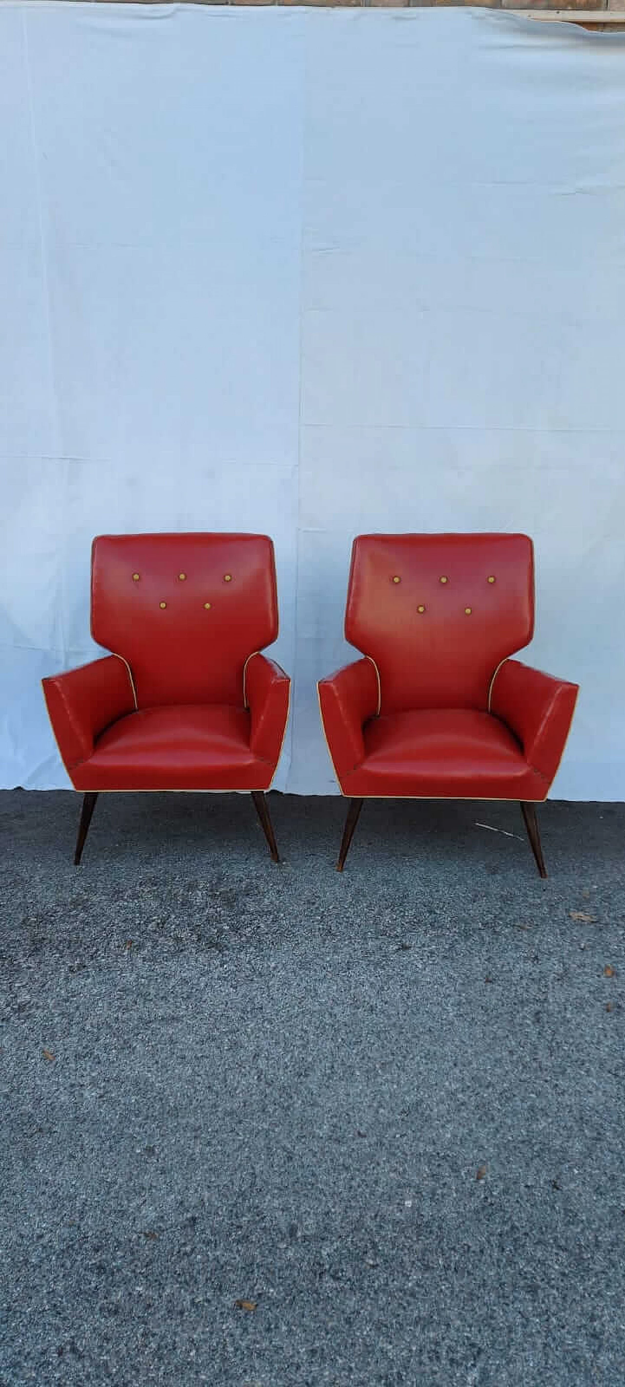 Pair of armchairs, 50s 1185994