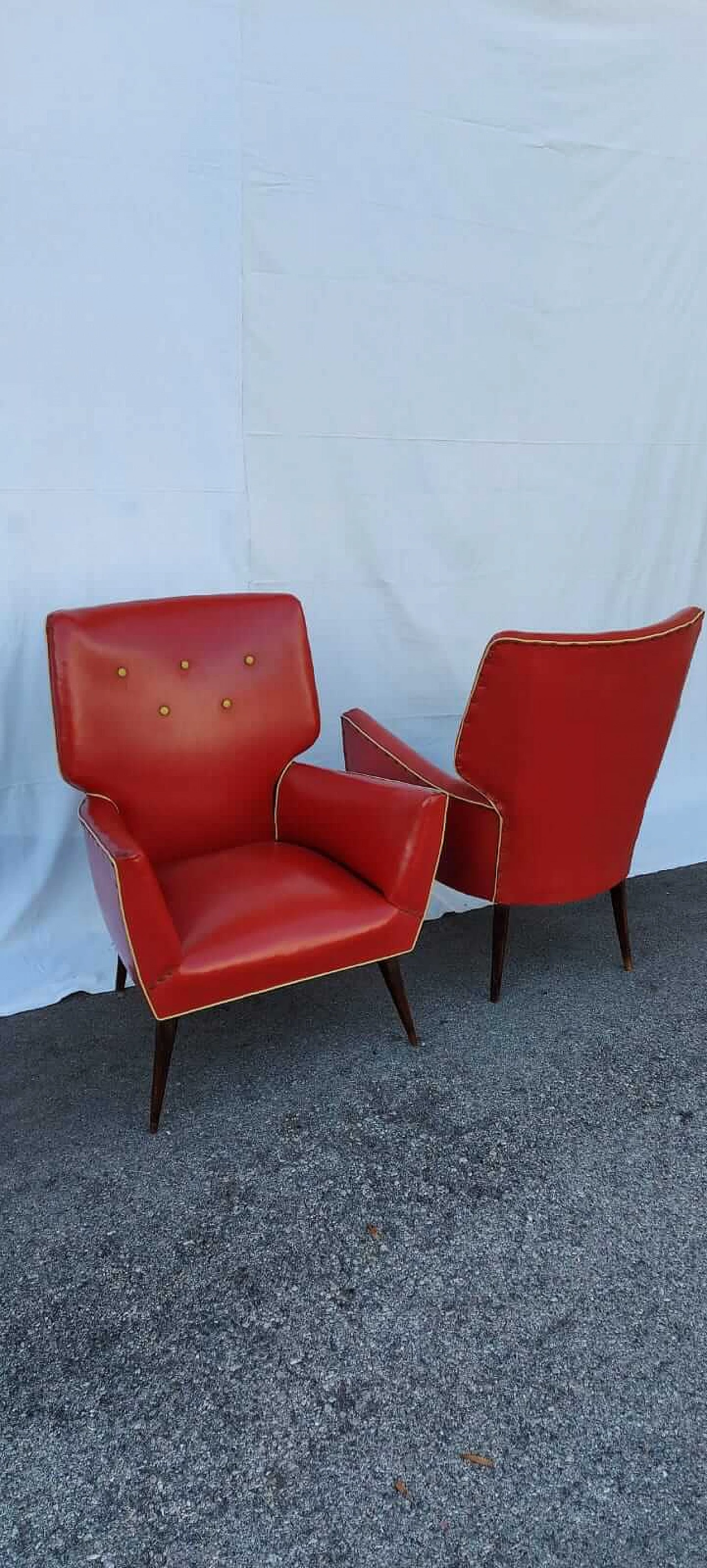 Pair of armchairs, 50s 1185996