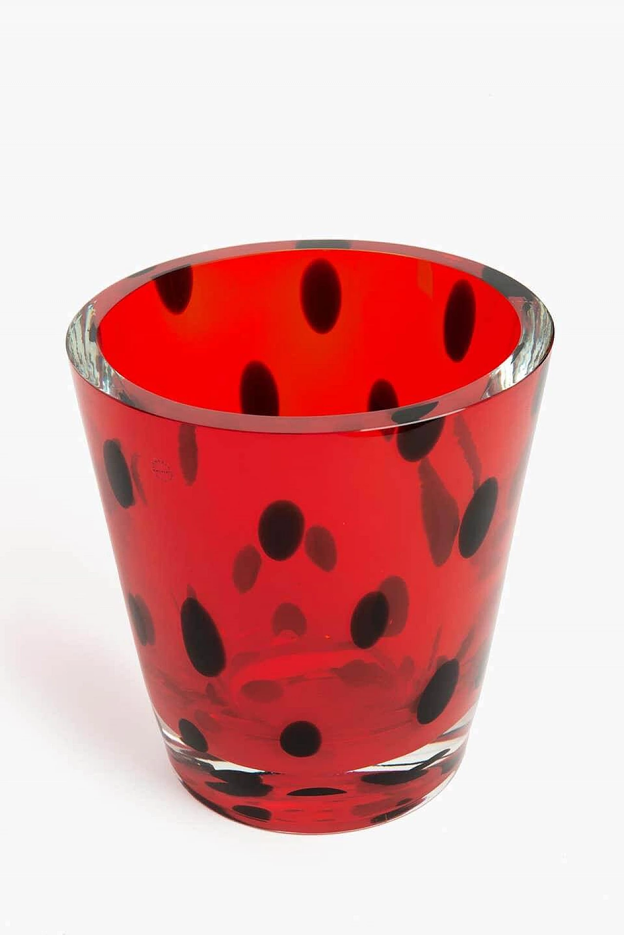 Vaso in vetro di Murano Sommerso firmato Salviati, 2000 1186216