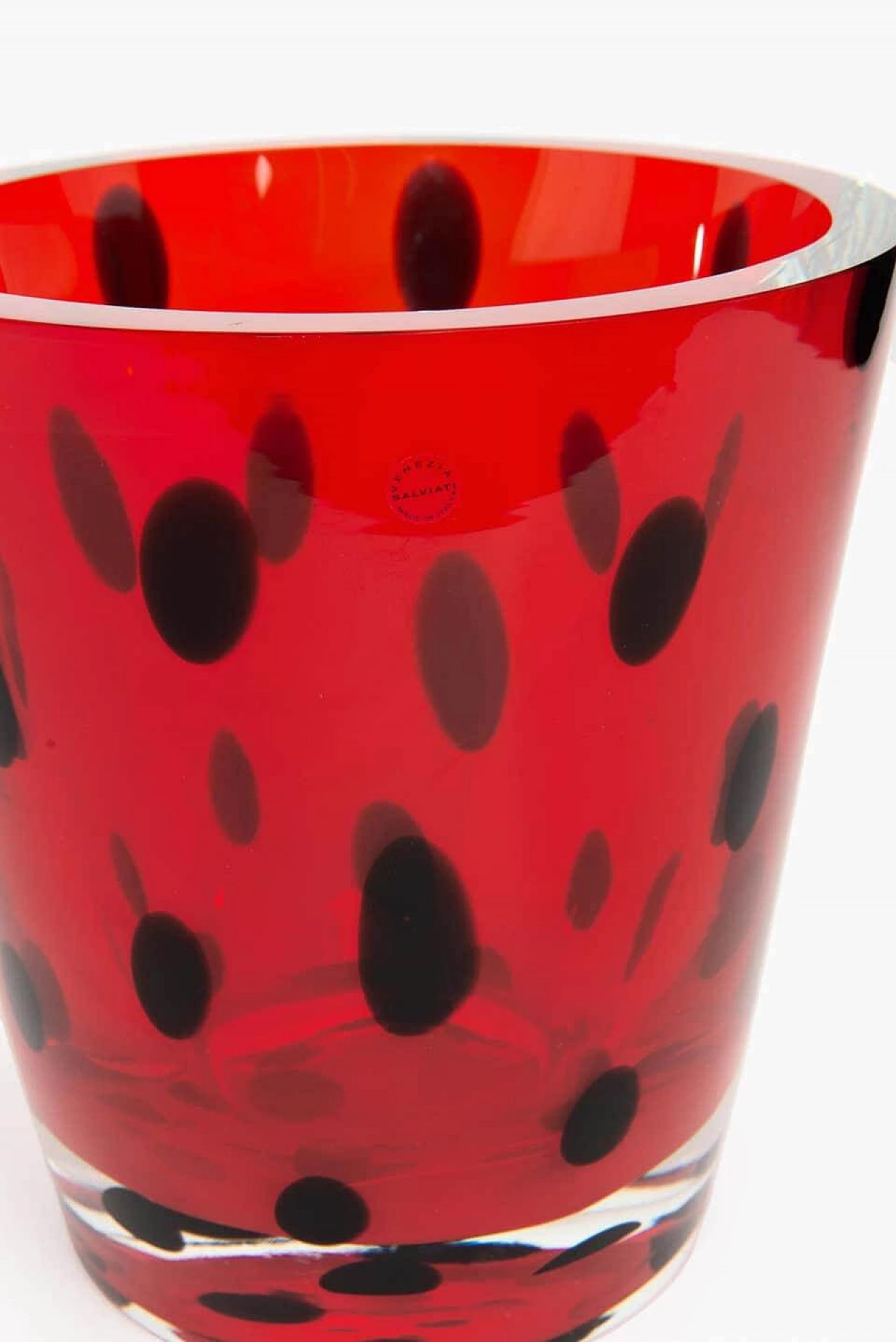 Vaso in vetro di Murano Sommerso firmato Salviati, 2000 1186218