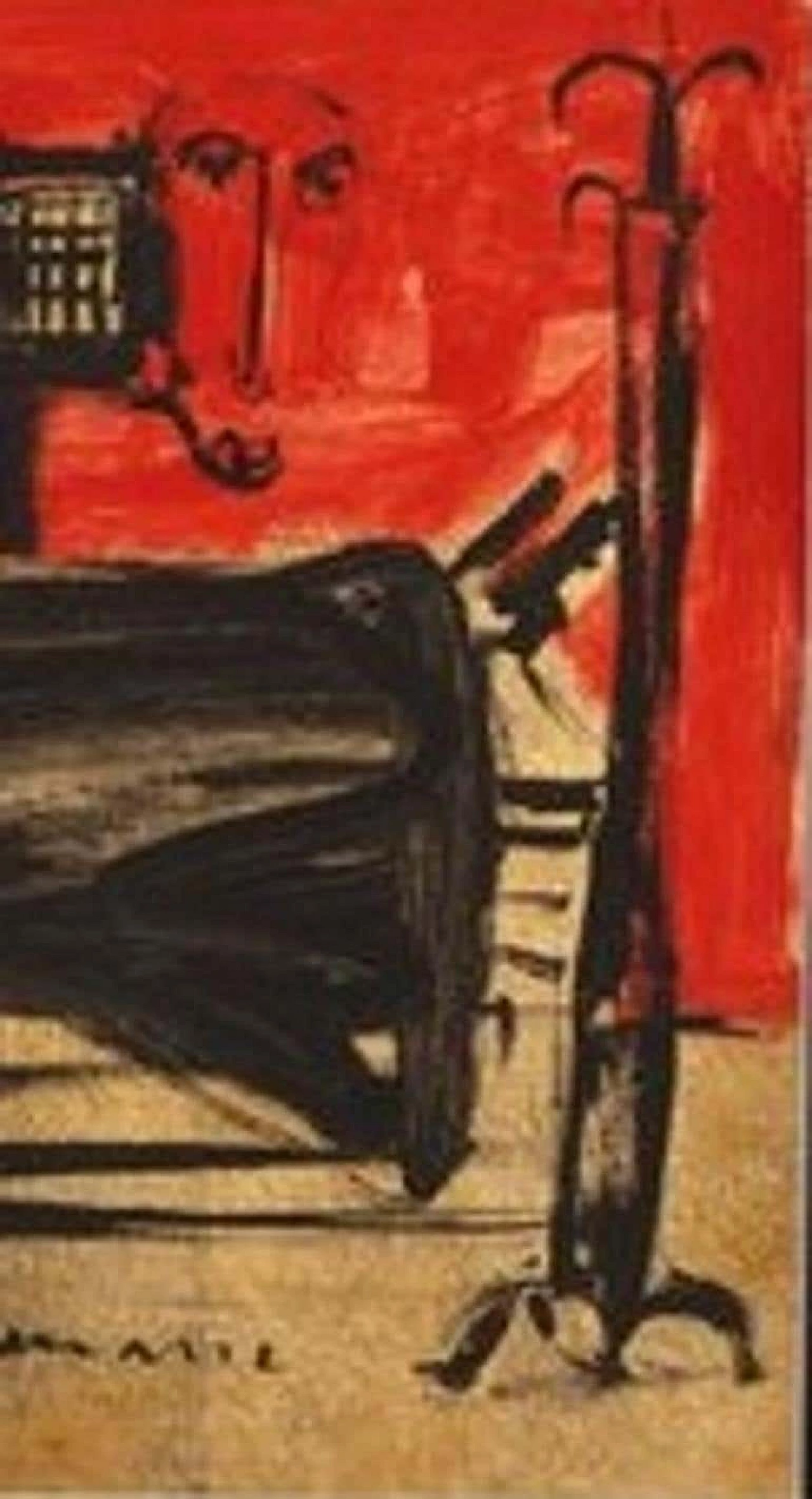 Dipinto a tempera su carta di Max Marra, 2004 1186298