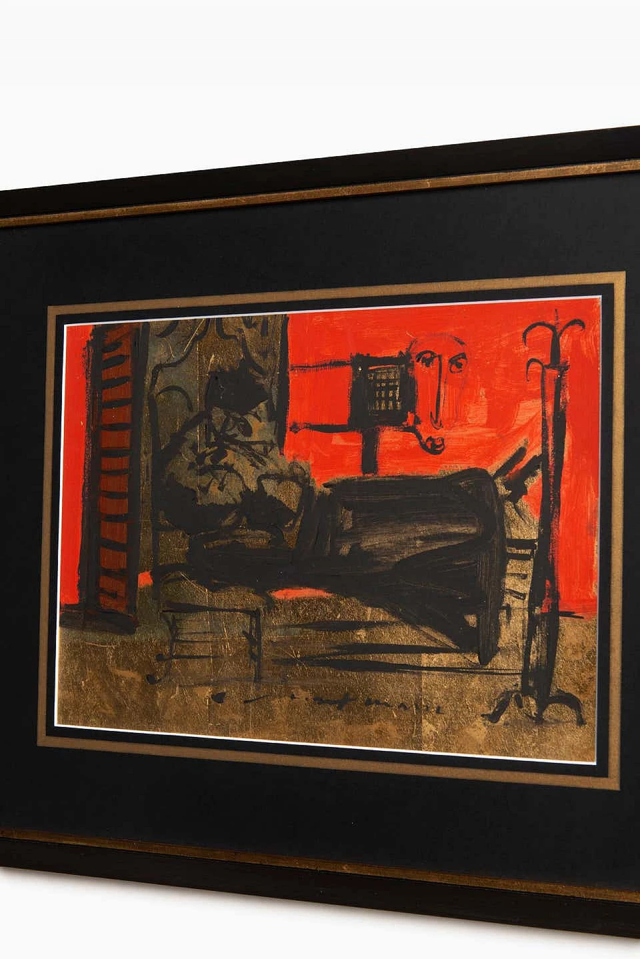 Dipinto a tempera su carta di Max Marra, 2004 1186301