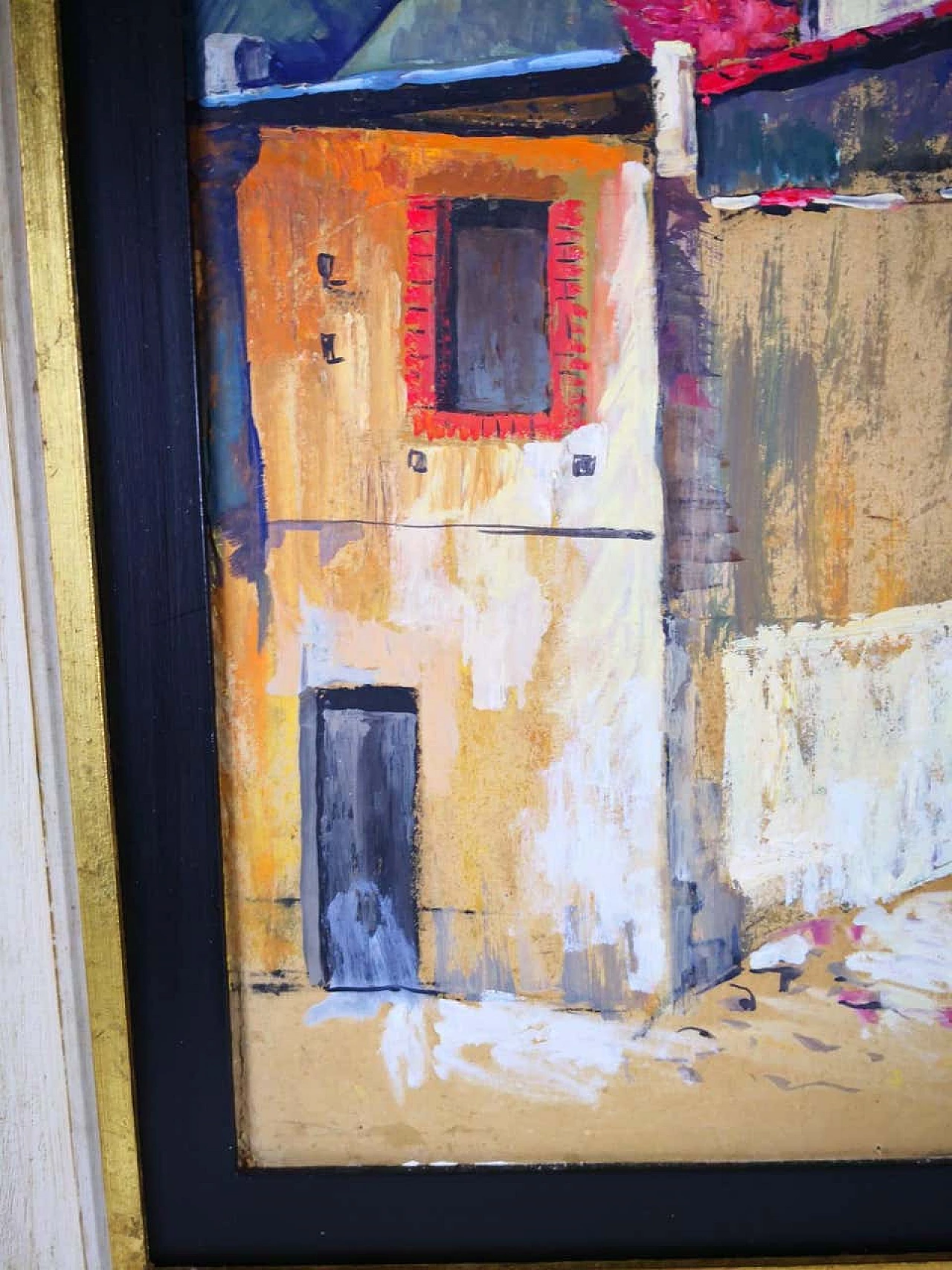Dipinto a olio In the Yard di Munteanu Gheorghe, 1968 1186331