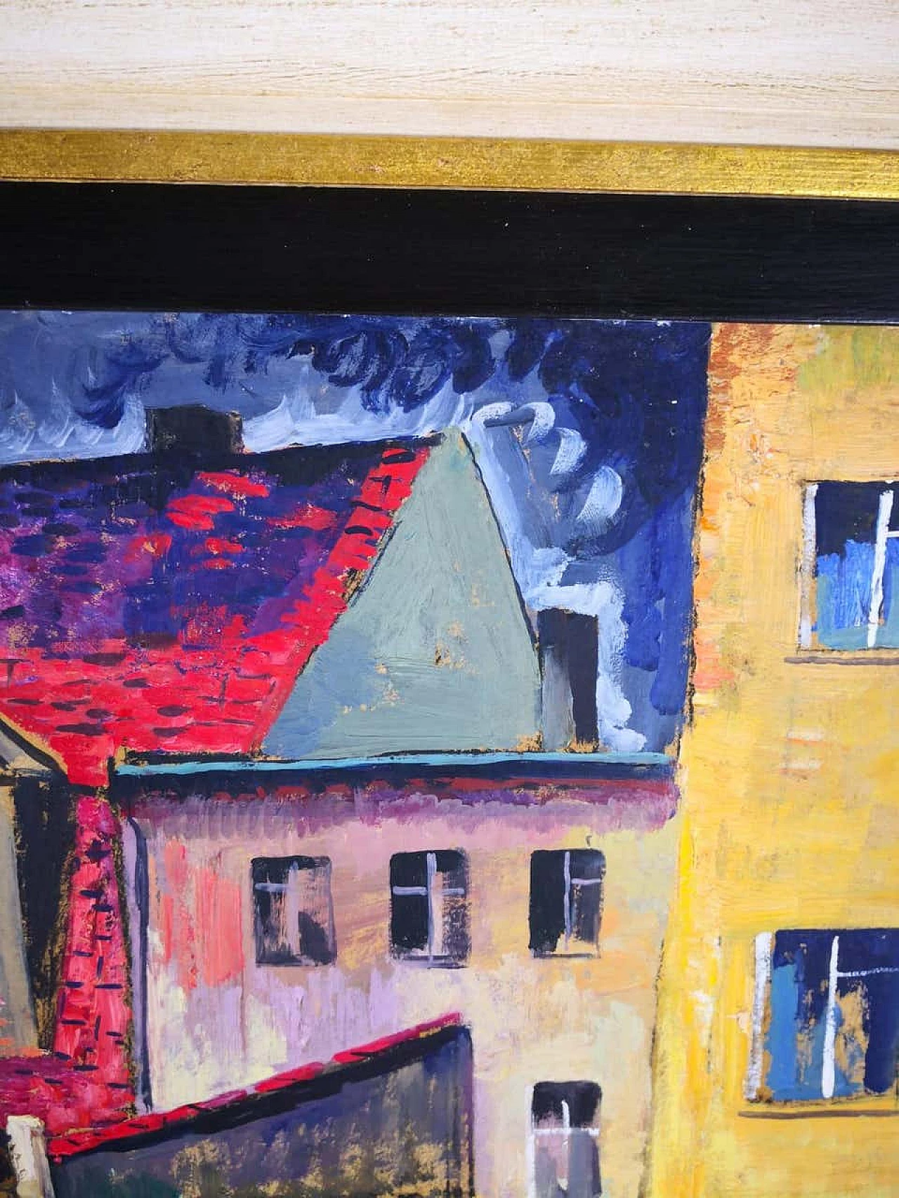 Dipinto a olio In the Yard di Munteanu Gheorghe, 1968 1186333