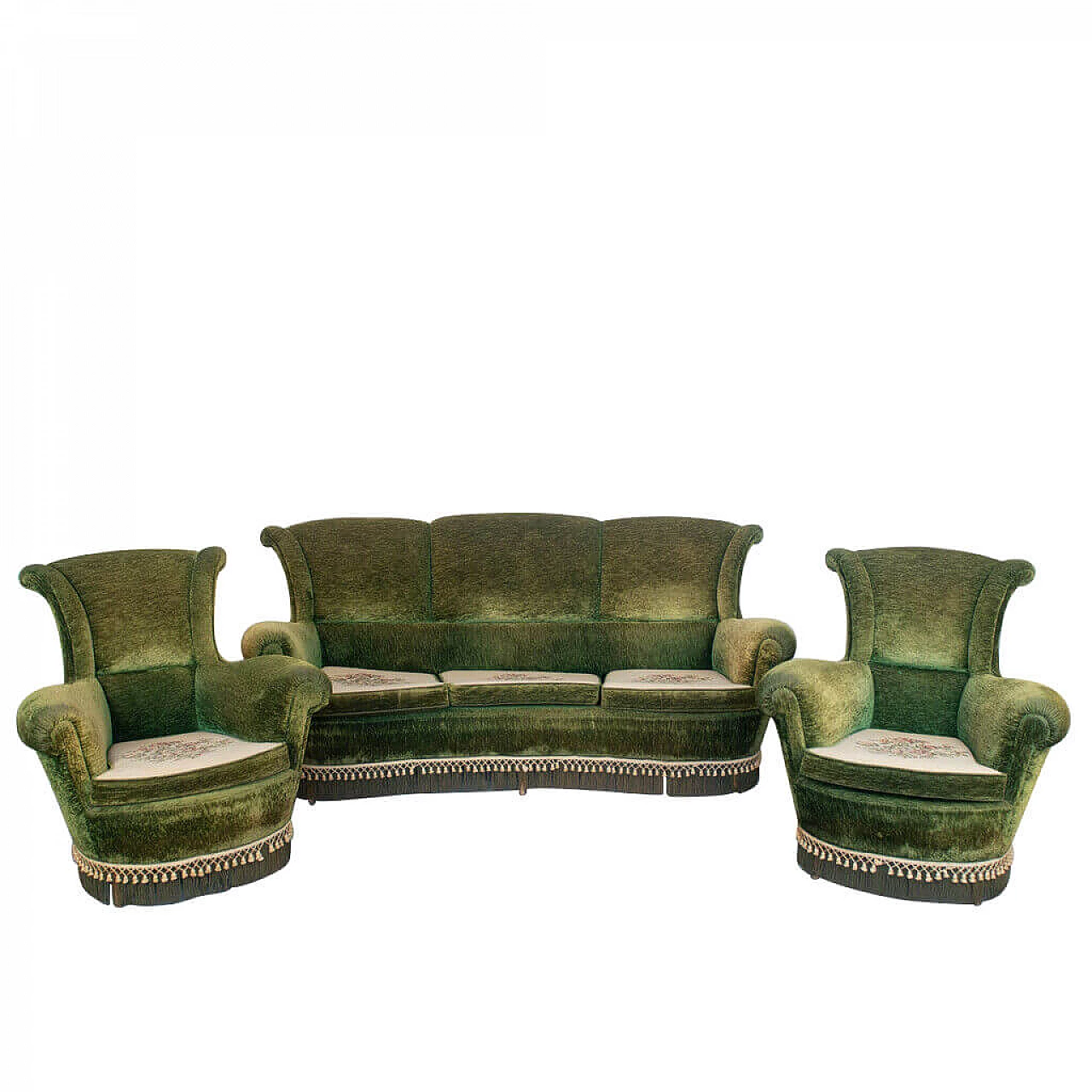 Living room set, sofa and pair of armchairs, 1950s intOndo