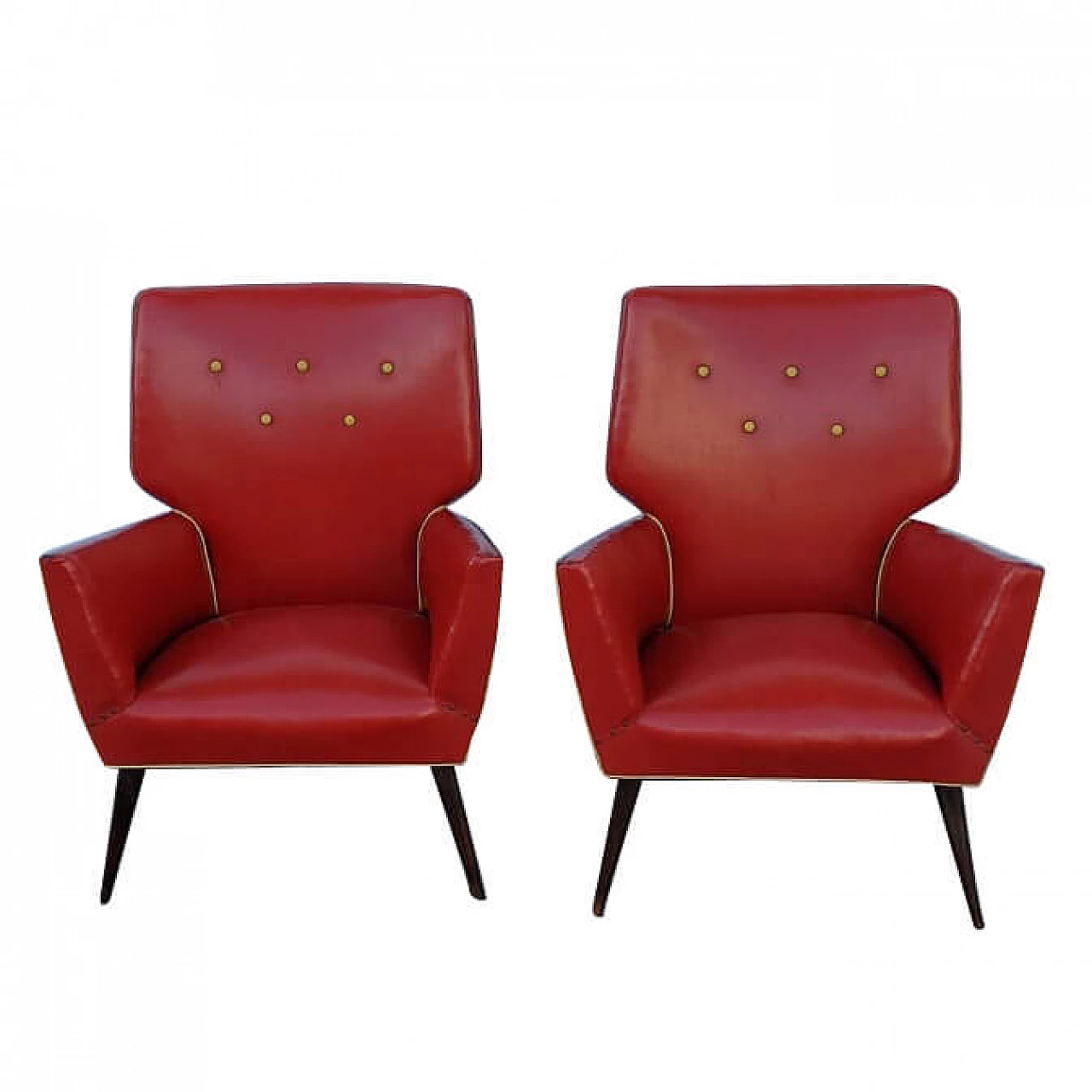 Pair of armchairs, 50s 1186830