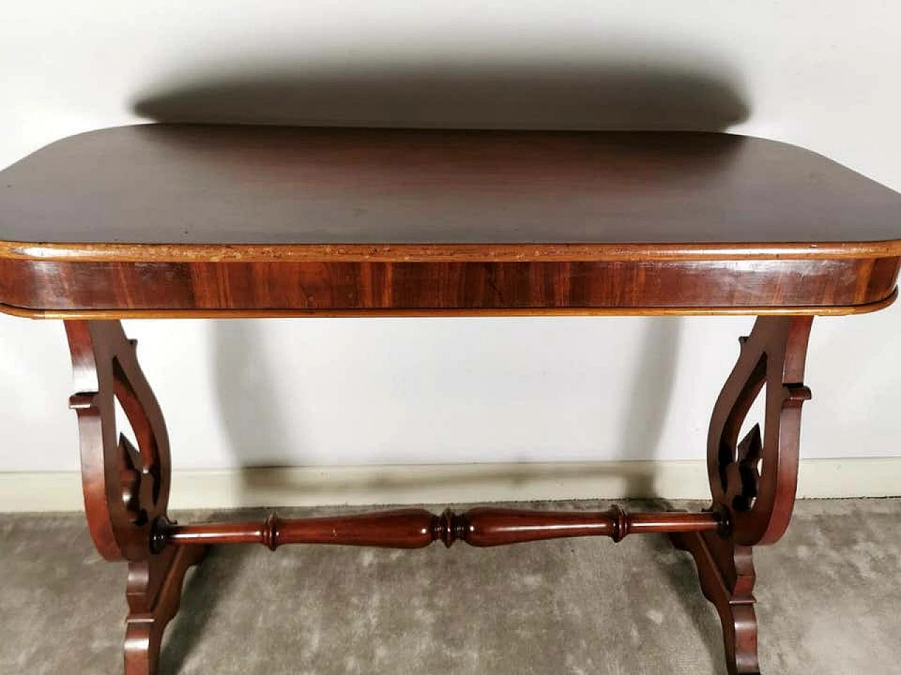 Biedermeir coffee table or writing desk in mahogany, 19th century 1187040