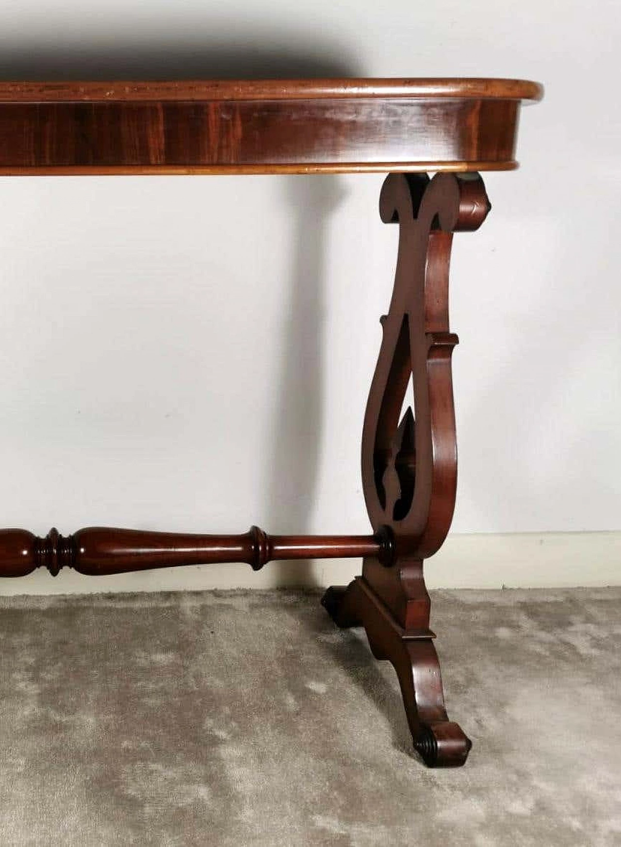 Biedermeir coffee table or writing desk in mahogany, 19th century 1187042