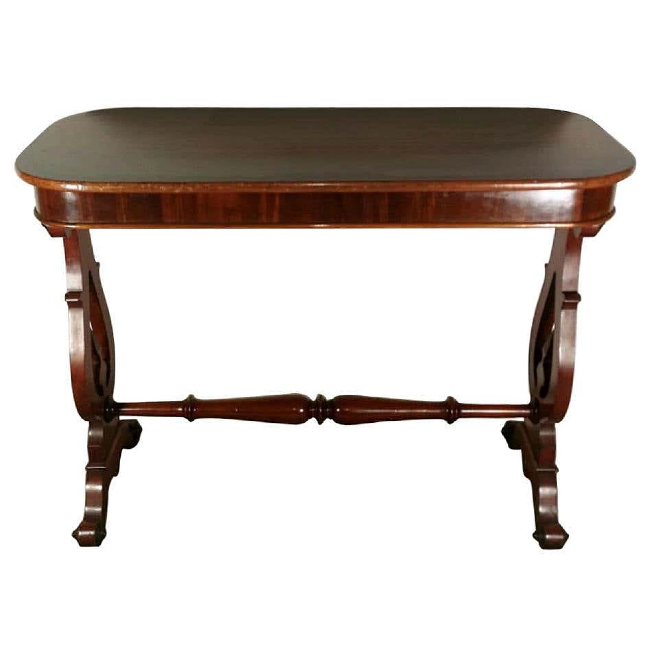 Biedermeir coffee table or writing desk in mahogany, 19th century 1187053
