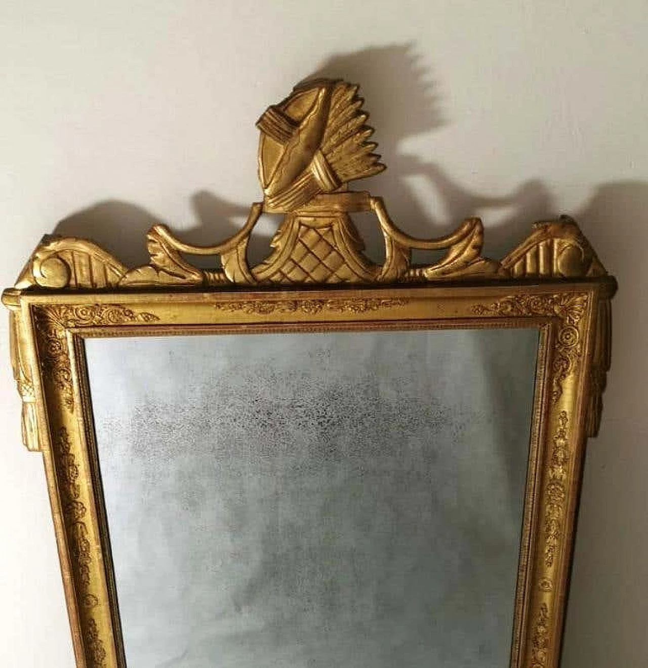 Napoleon I wood mirror in gold leaf, 19th century 1187090