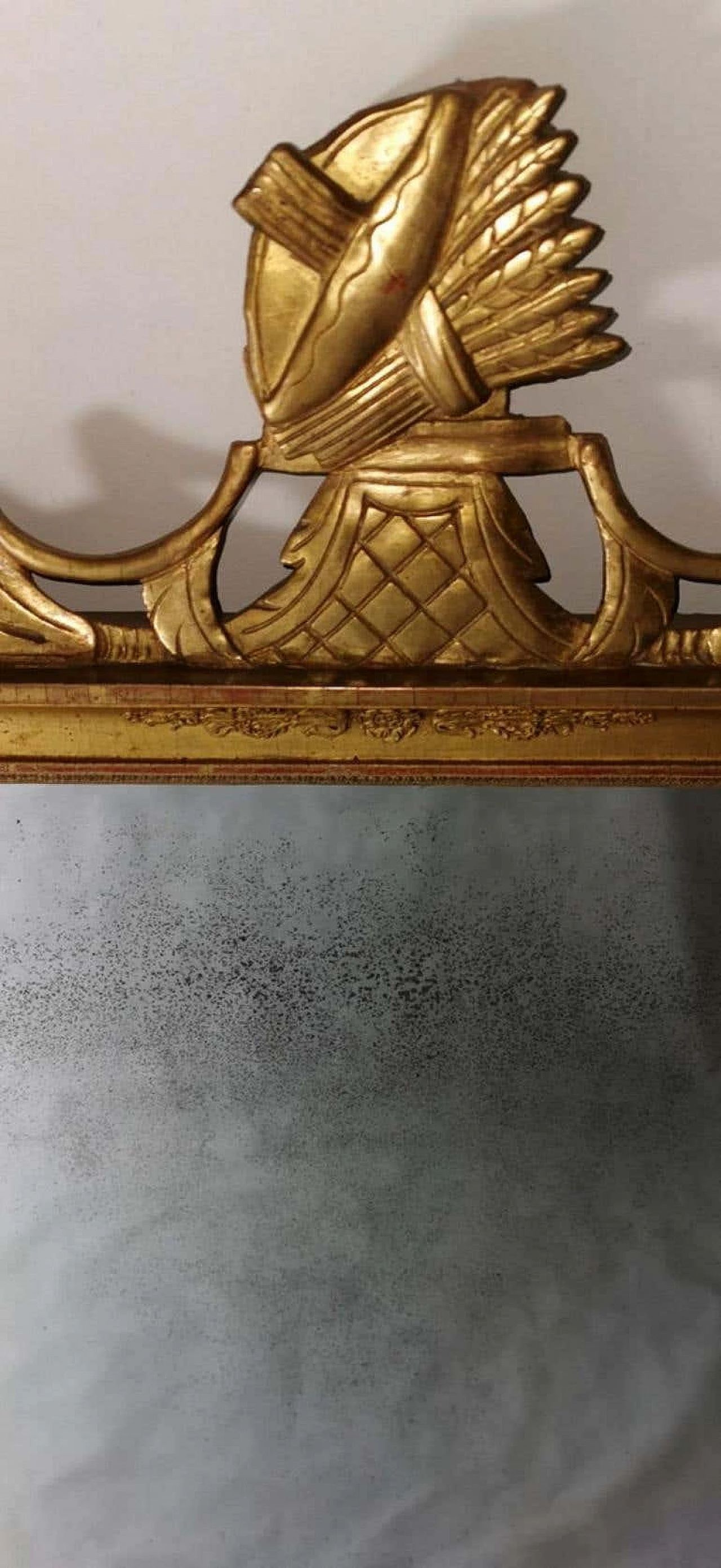 Napoleon I wood mirror in gold leaf, 19th century 1187092