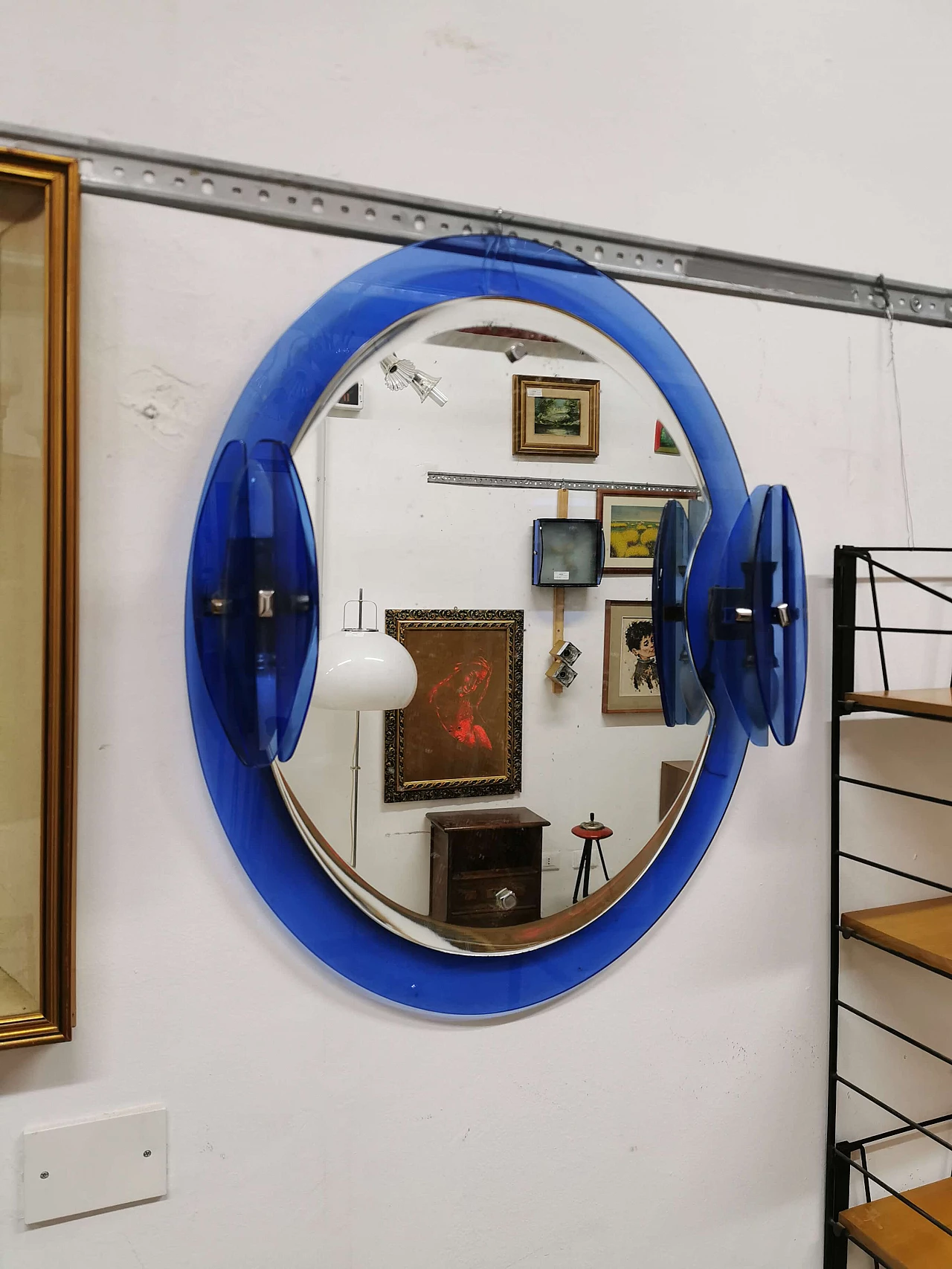 Specchio in cristallo Veca, anni '70 1187366