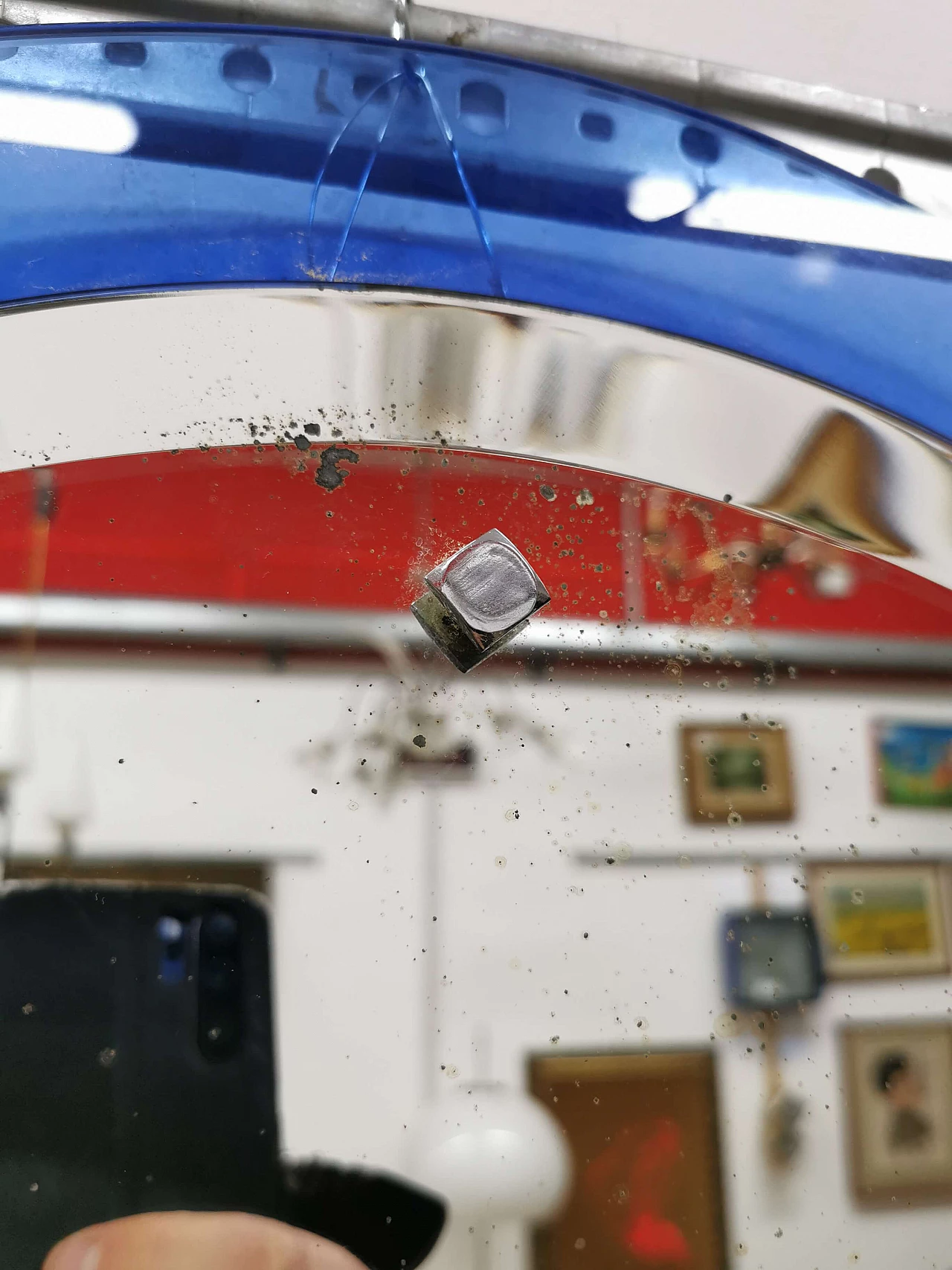 Specchio in cristallo Veca, anni '70 1187374