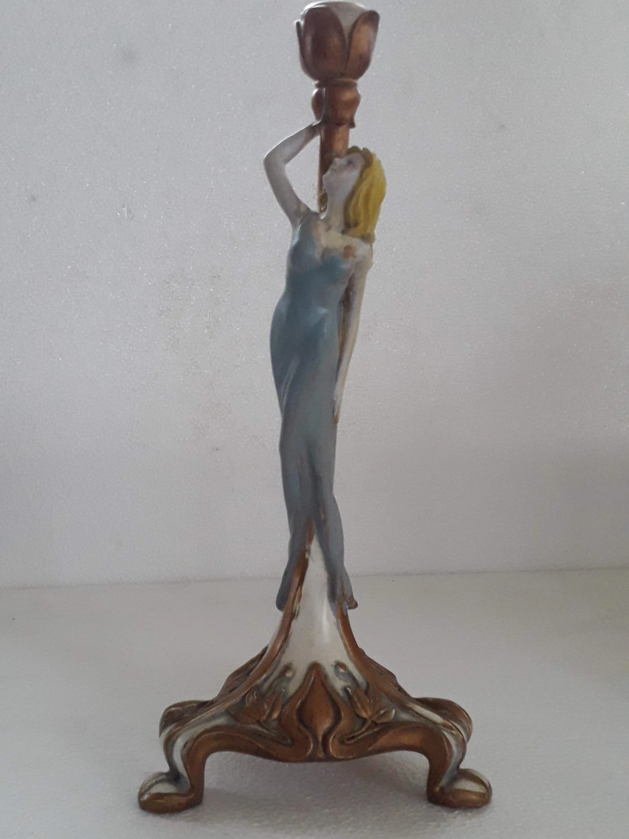 Pair of Liberty style candlesticks, 80s 1187454