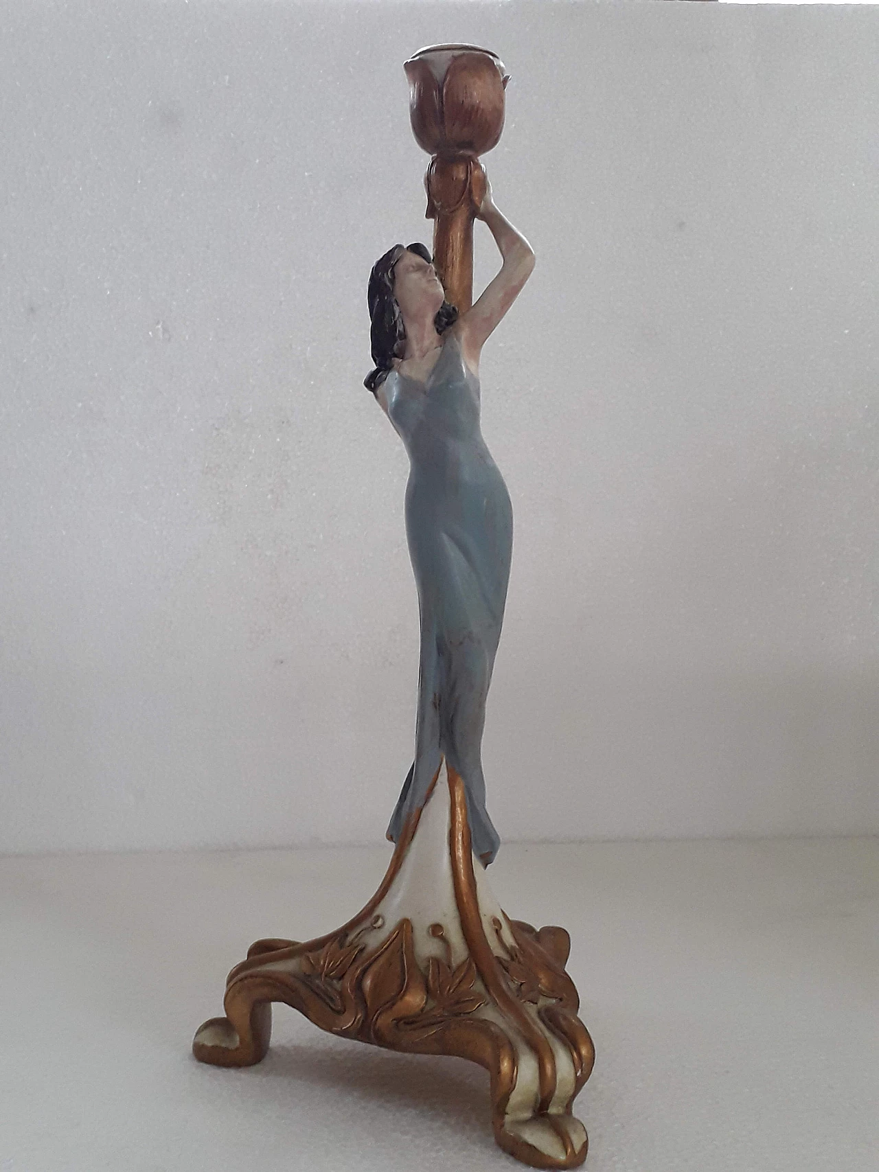 Pair of Liberty style candlesticks, 80s 1187456