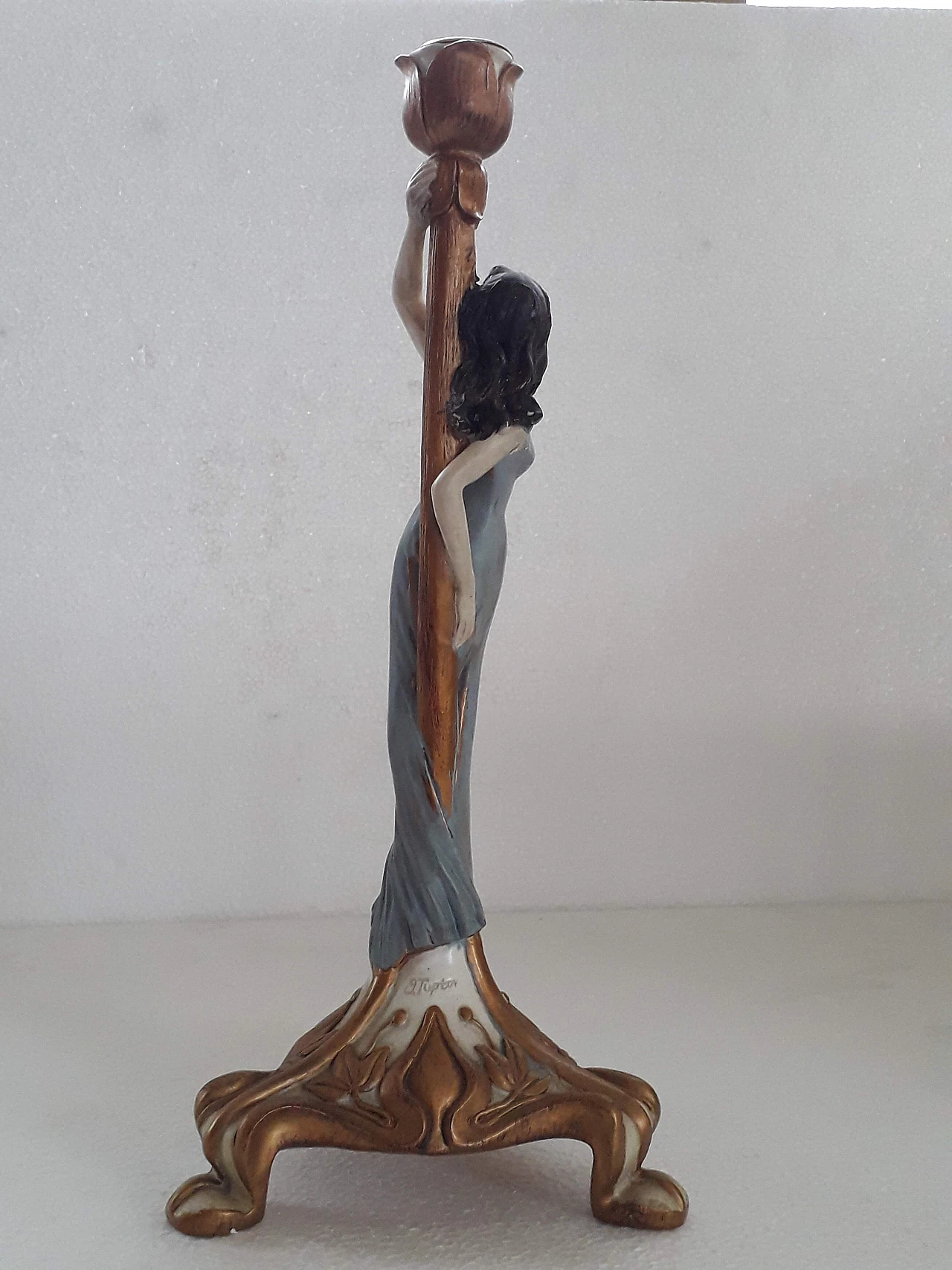 Pair of Liberty style candlesticks, 80s 1187457