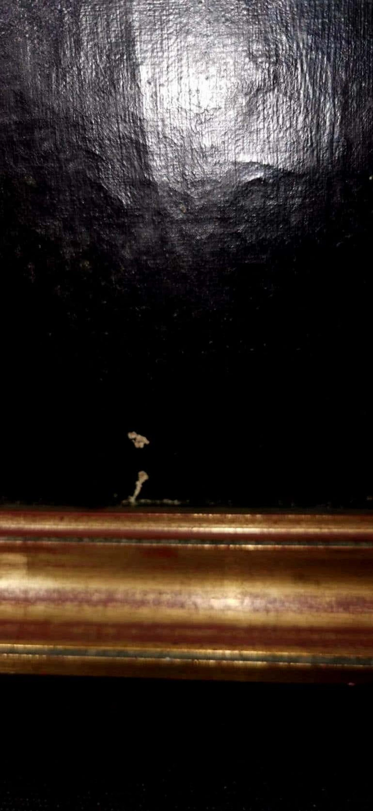 Ritratto olio su tela di un nobile con cornice dorata, '800 1188069
