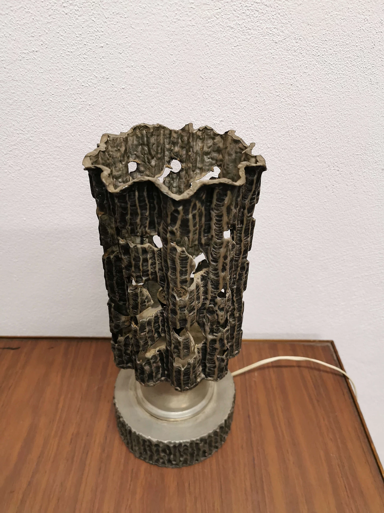 Pewter table lamp, 60s 1188089