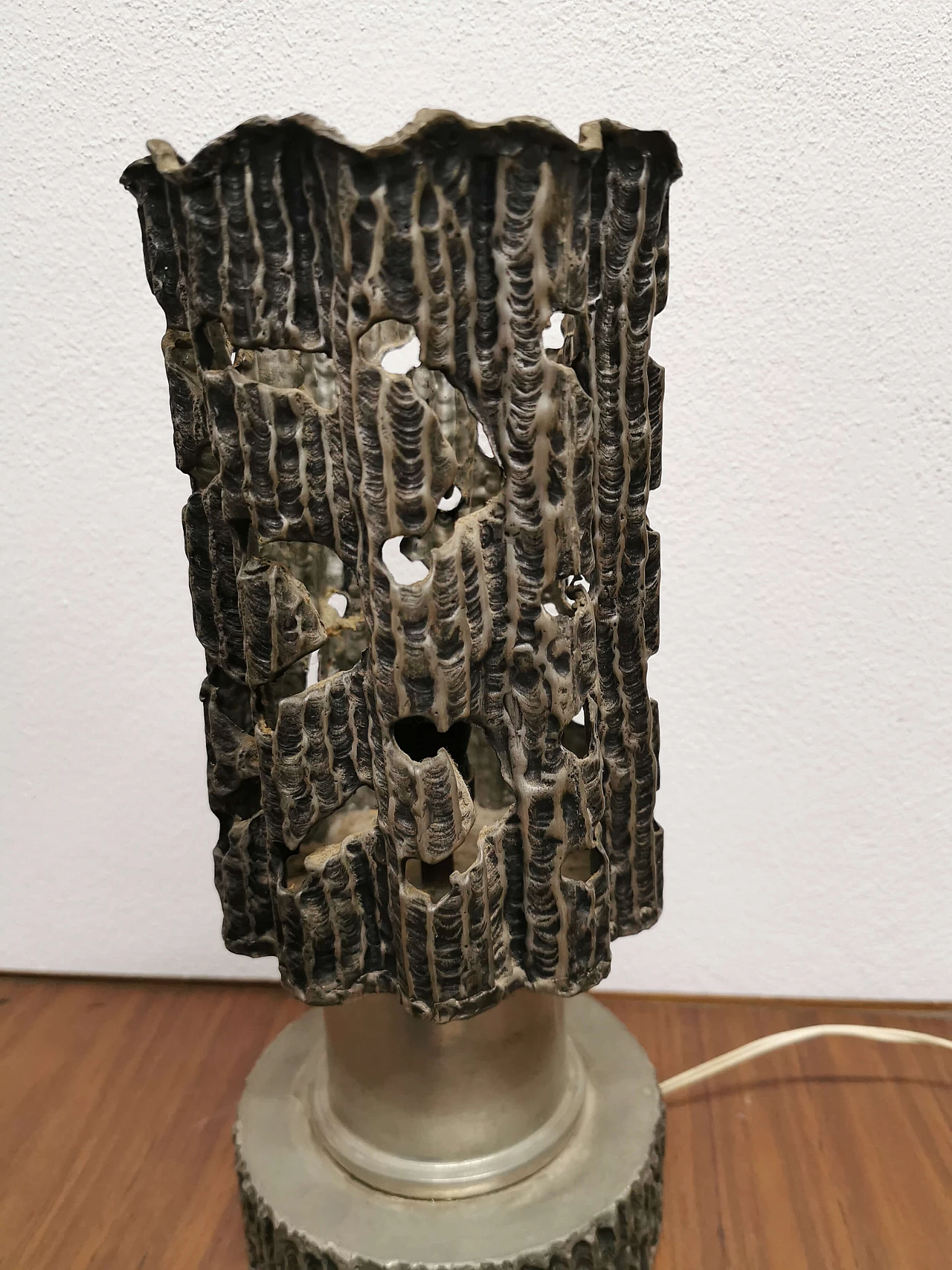 Pewter table lamp, 60s 1188090
