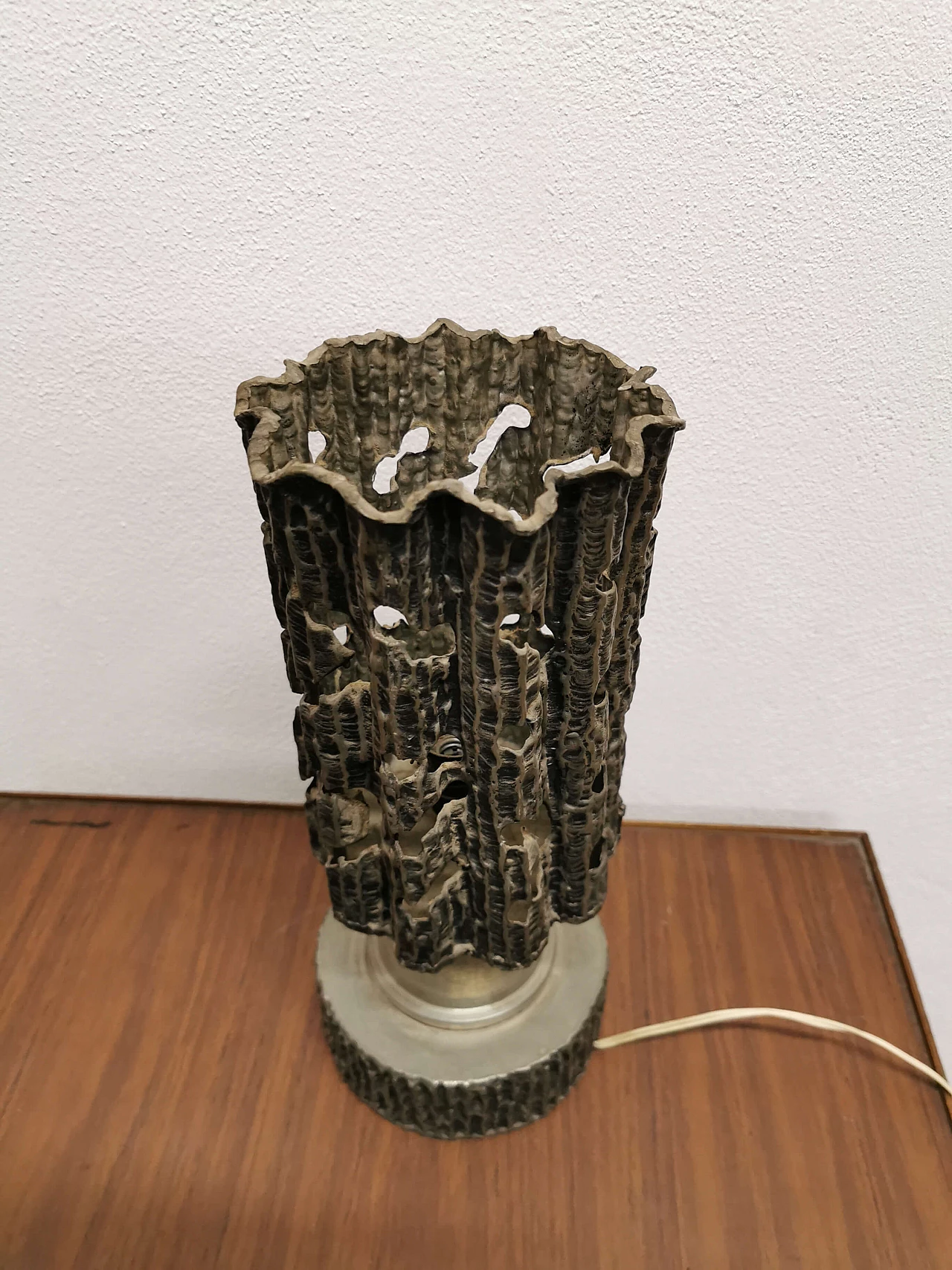 Pewter table lamp, 60s 1188096