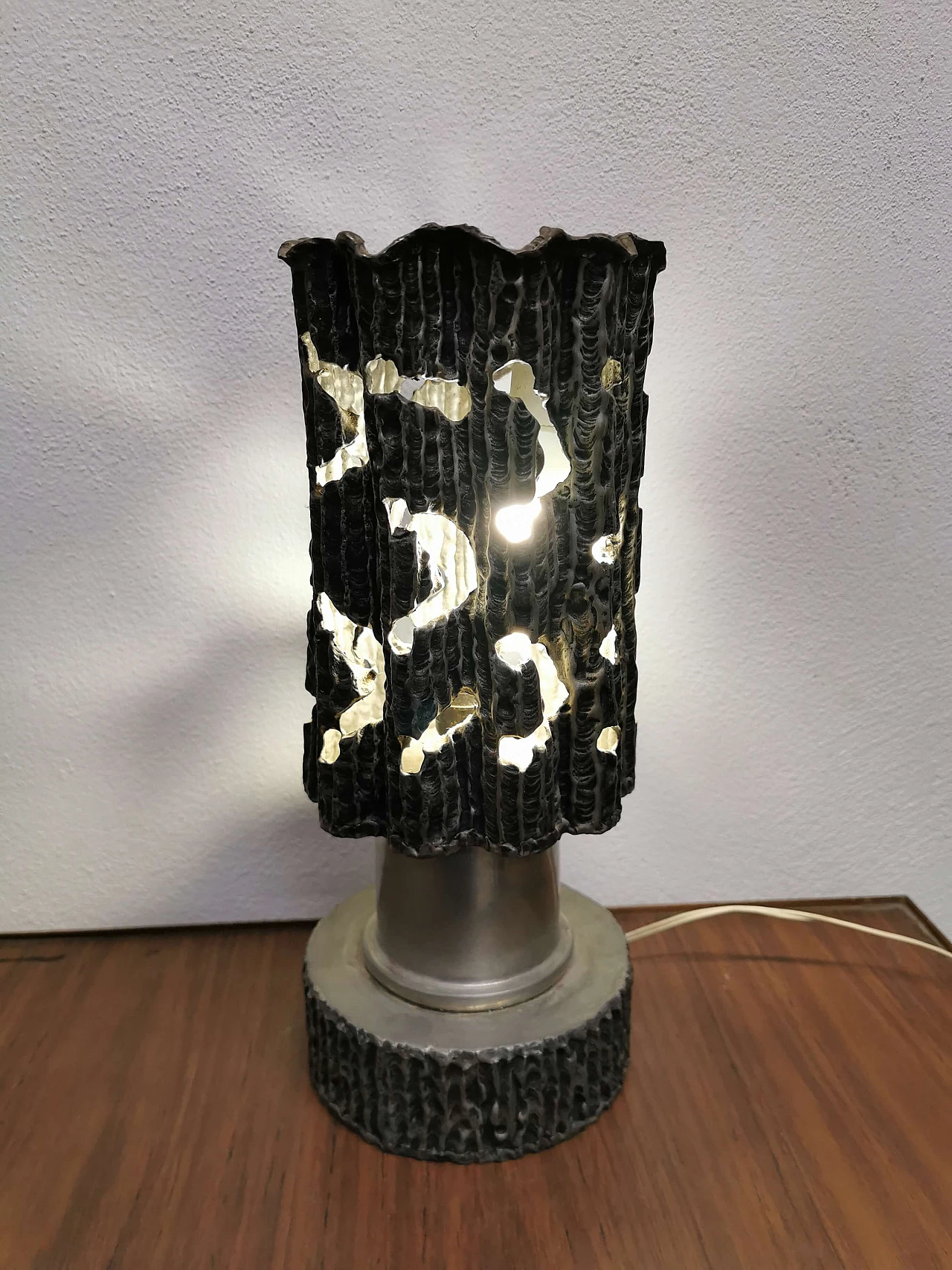 Pewter table lamp, 60s 1188107