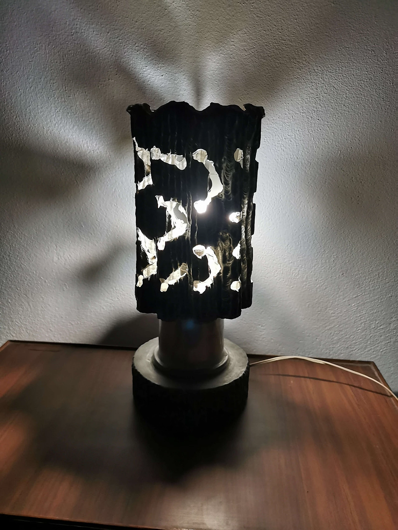 Pewter table lamp, 60s 1188109