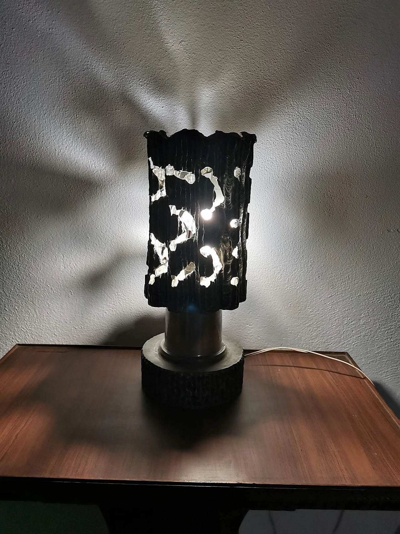 Pewter table lamp, 60s 1188111