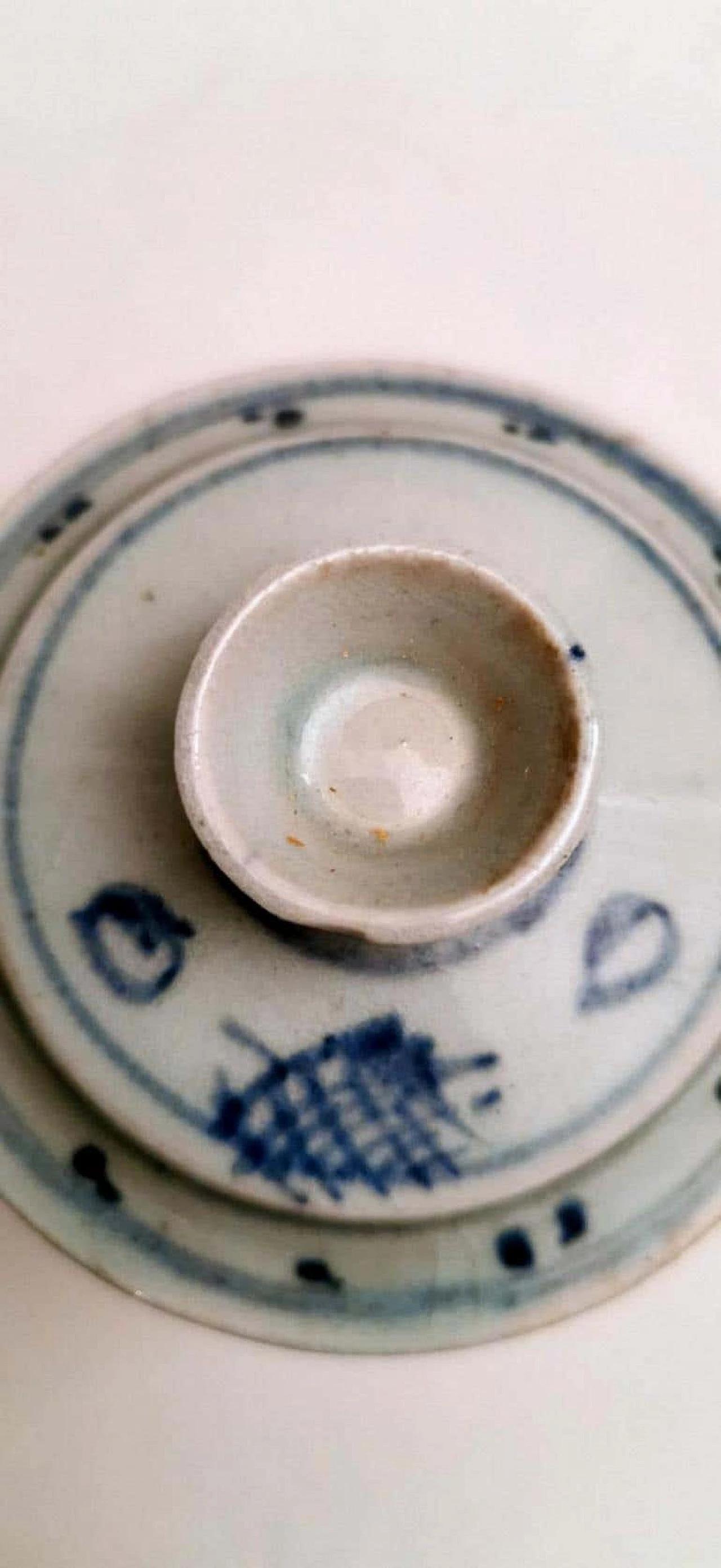 Coppia di vasetti per zenzero in porcellana con decorazioni in blu cobalto 1188338