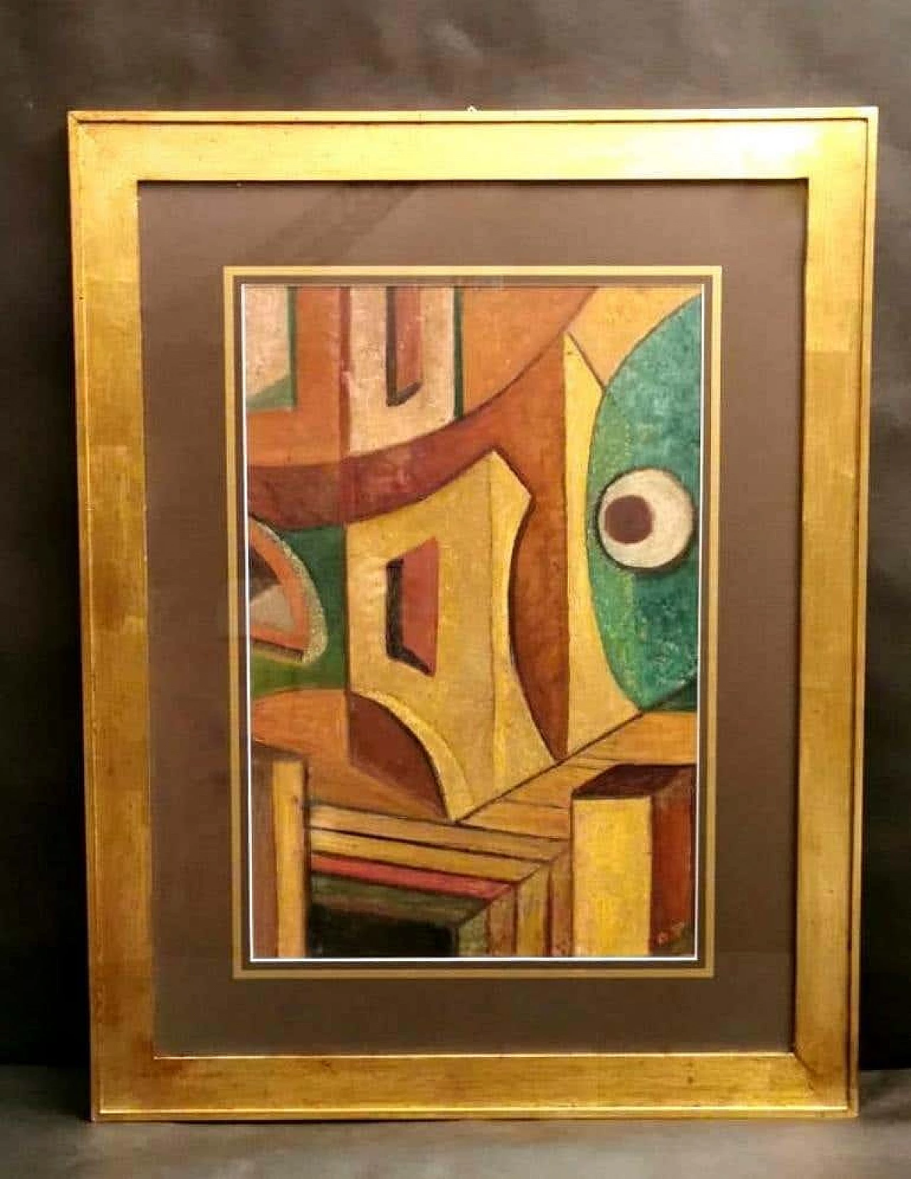 Constructivist mixed technique russian painting, 20s 1188437