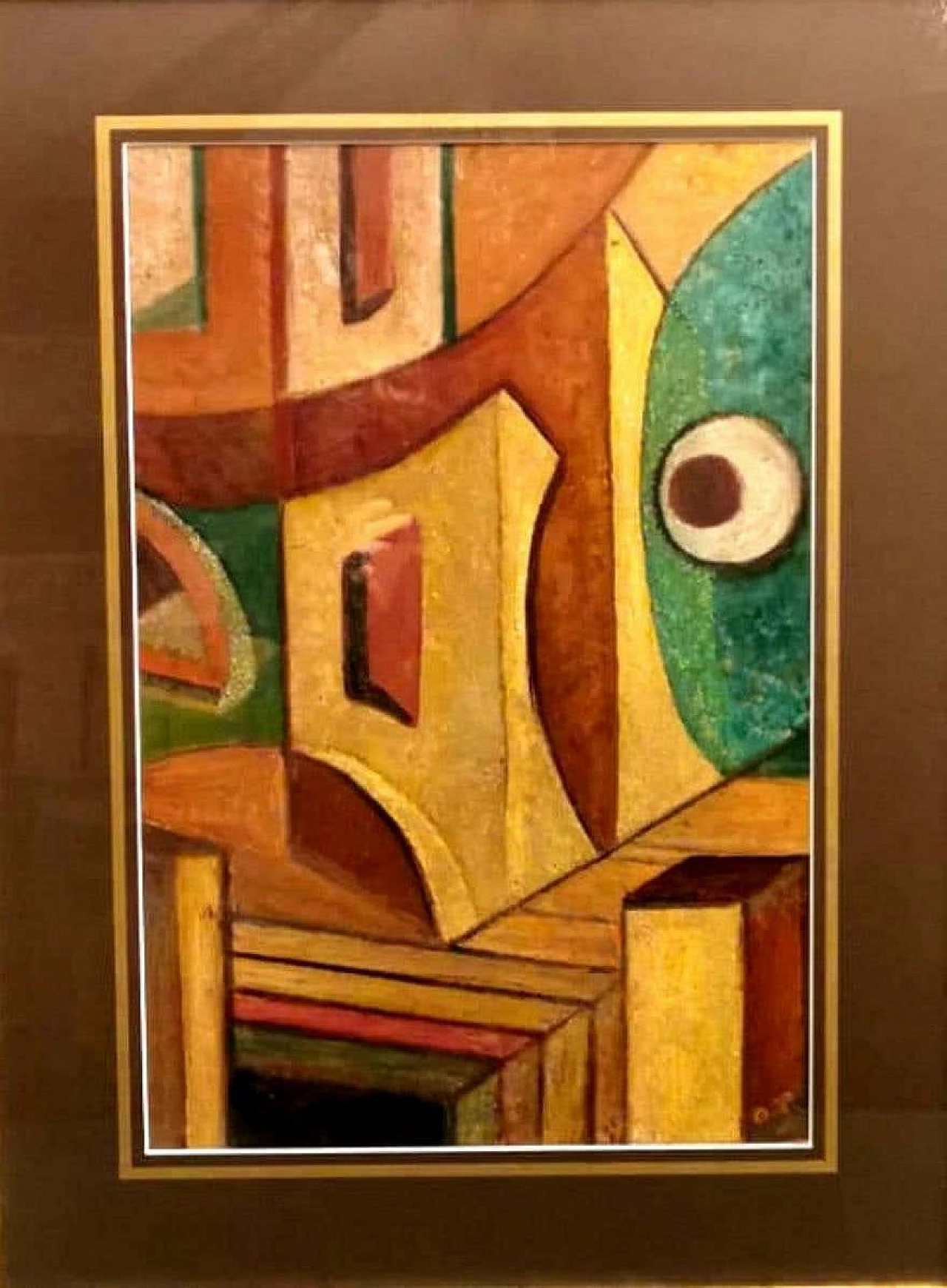 Constructivist mixed technique russian painting, 20s 1188438