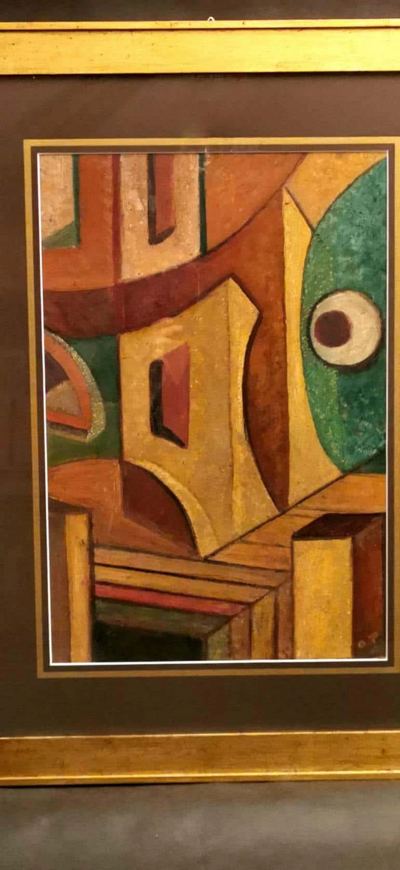 Constructivist mixed technique russian painting, 20s 1188443