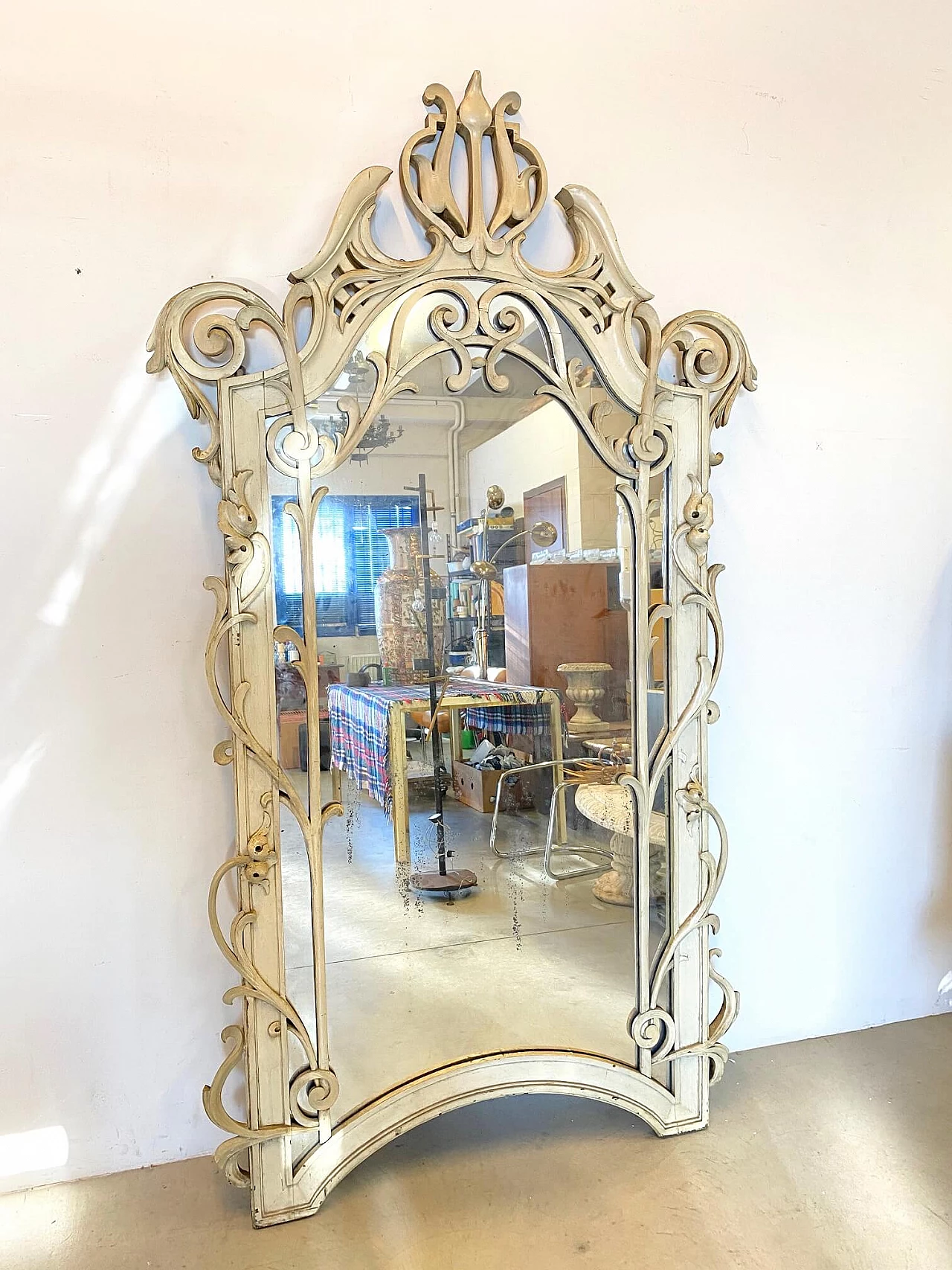 Specchiera Liberty in legno laccato, anni '10 1188610