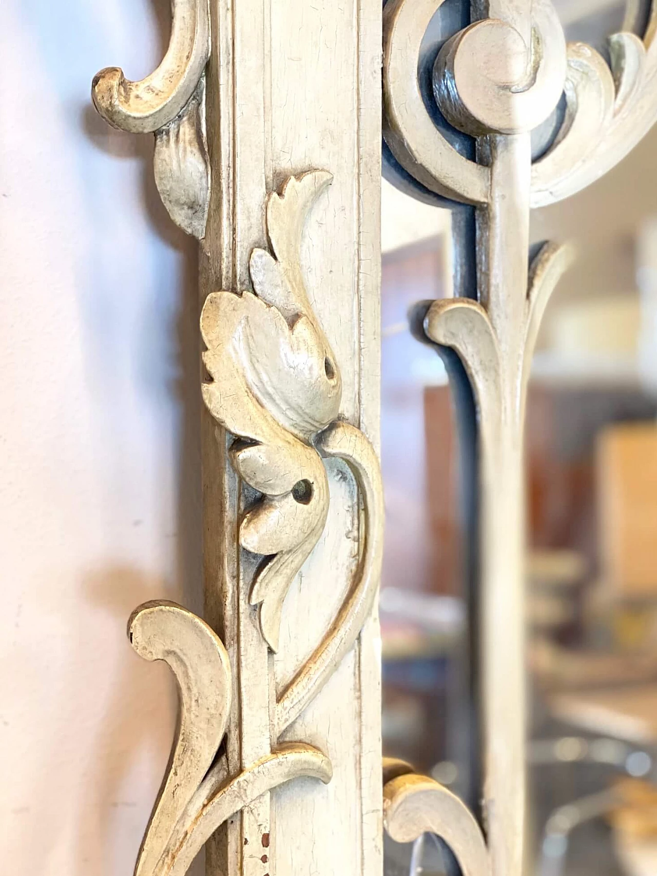 Specchiera Liberty in legno laccato, anni '10 1188612