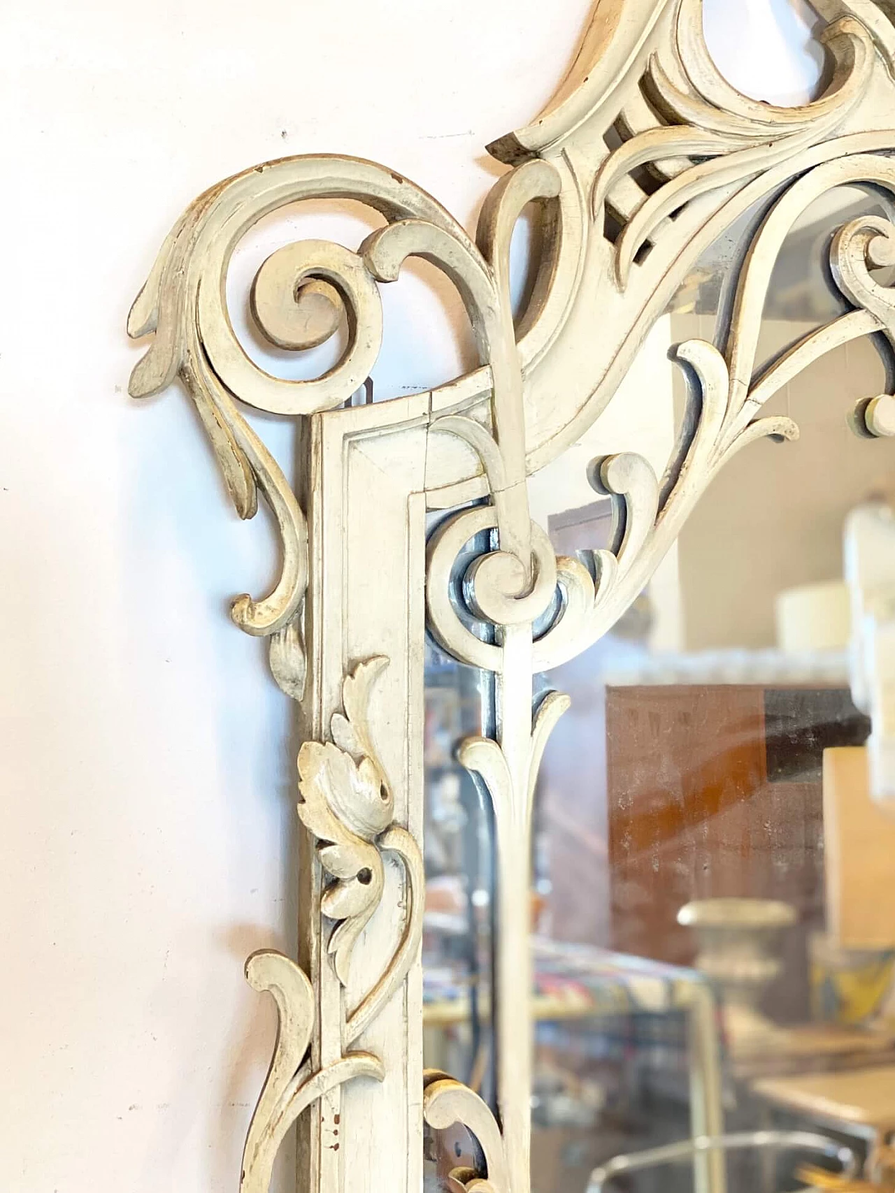 Specchiera Liberty in legno laccato, anni '10 1188617