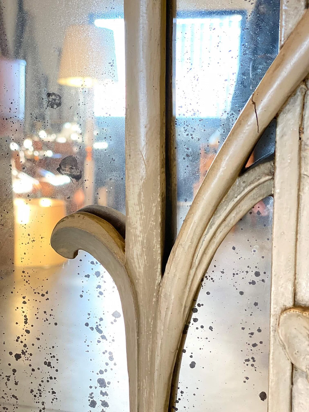 Specchiera Liberty in legno laccato, anni '10 1188619