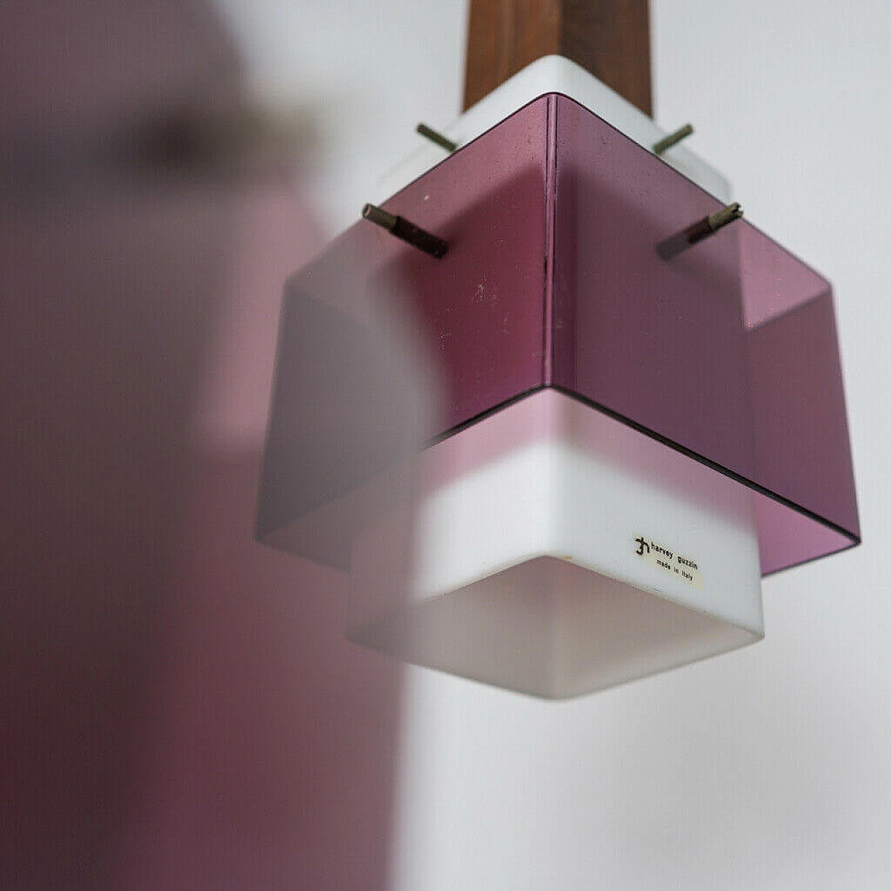 Lampadario a 3 luci di Harvey Guzzini, anni '60 1188804