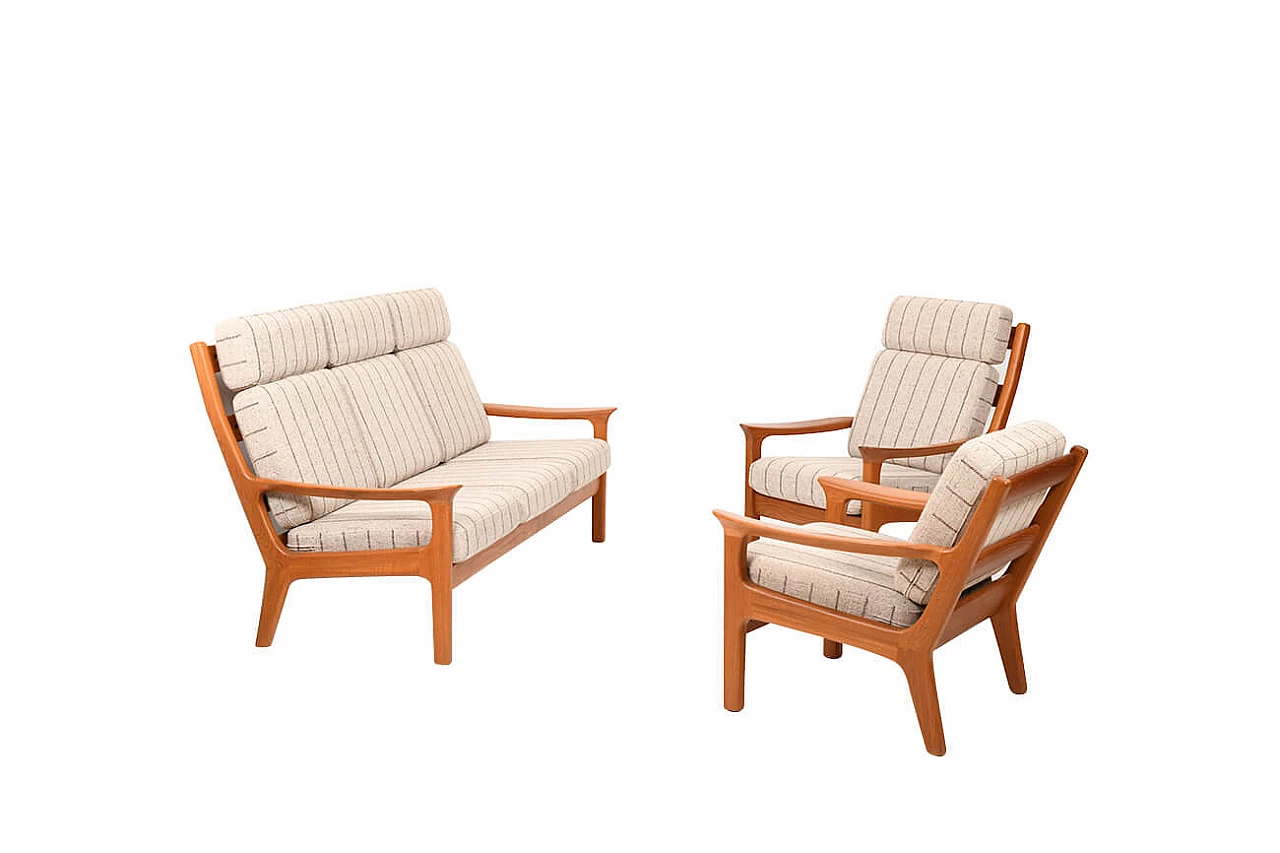 Seating group in solid teak by Jens-Juul Kristensen for JK Denmark, 70s 1189014