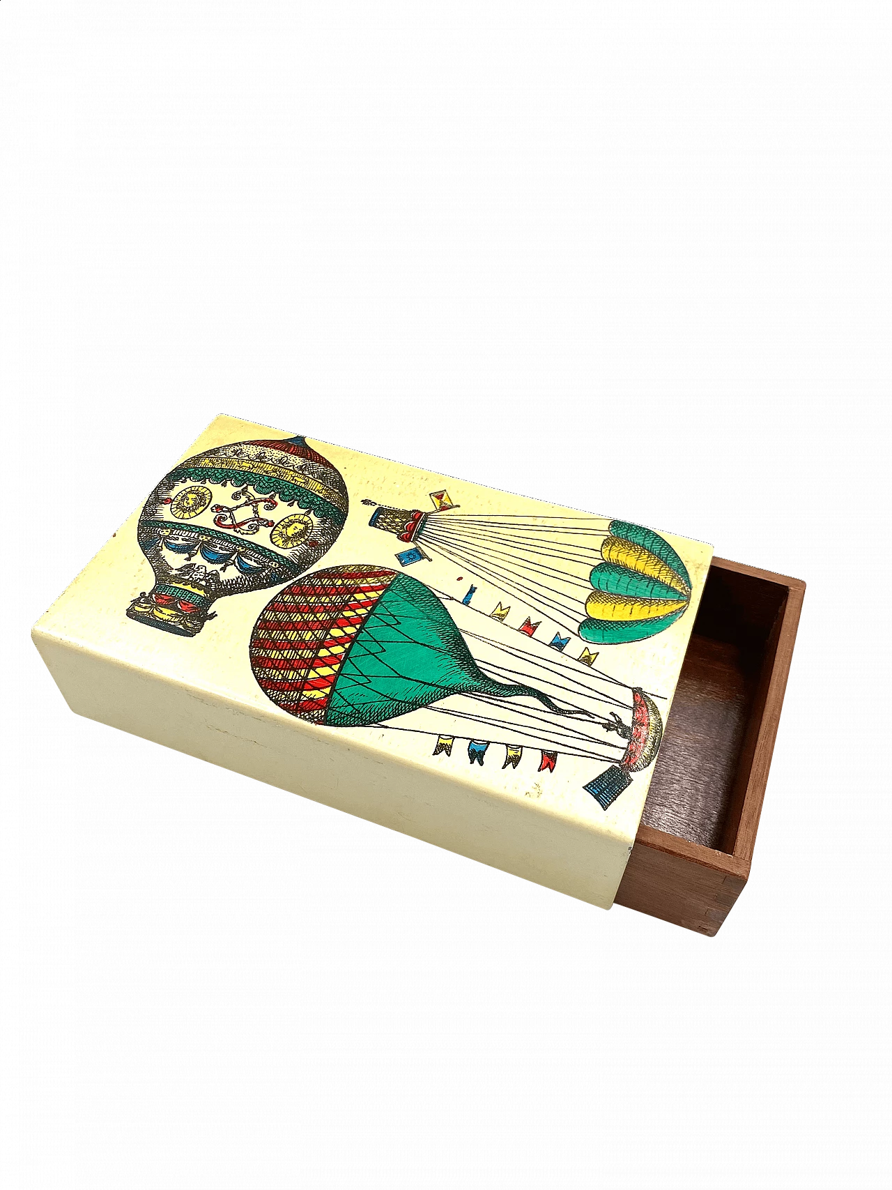 Cigar box Mongolfiere by Piero Fornasetti, 50s 1189042