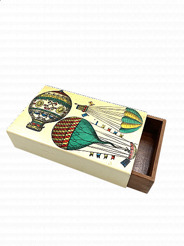 Cigar box Mongolfiere by Piero Fornasetti, 50s