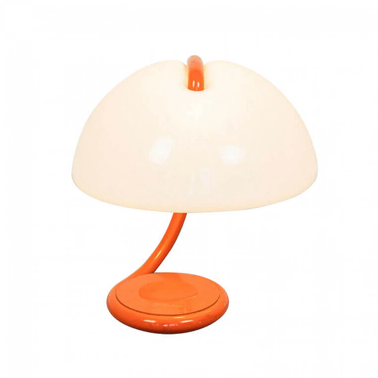 Serpente orange table lamp by Elio Martinelli, 70s 1189052