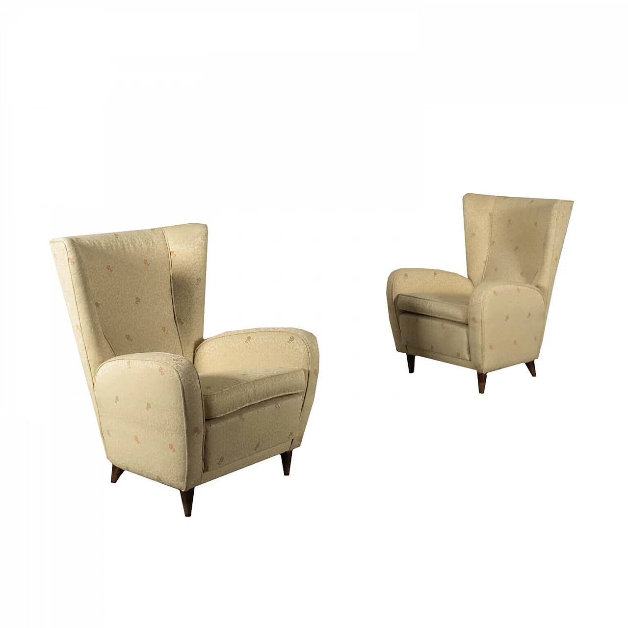 Pair of armchairs in the style of Paolo Buffa, 50s 1189297