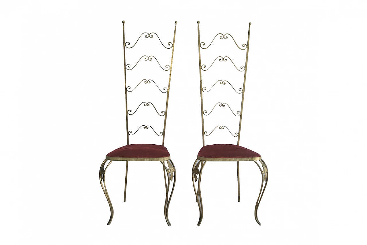 Pair of Chiavari chairs by Pierluigi Colli, 60s 1189470